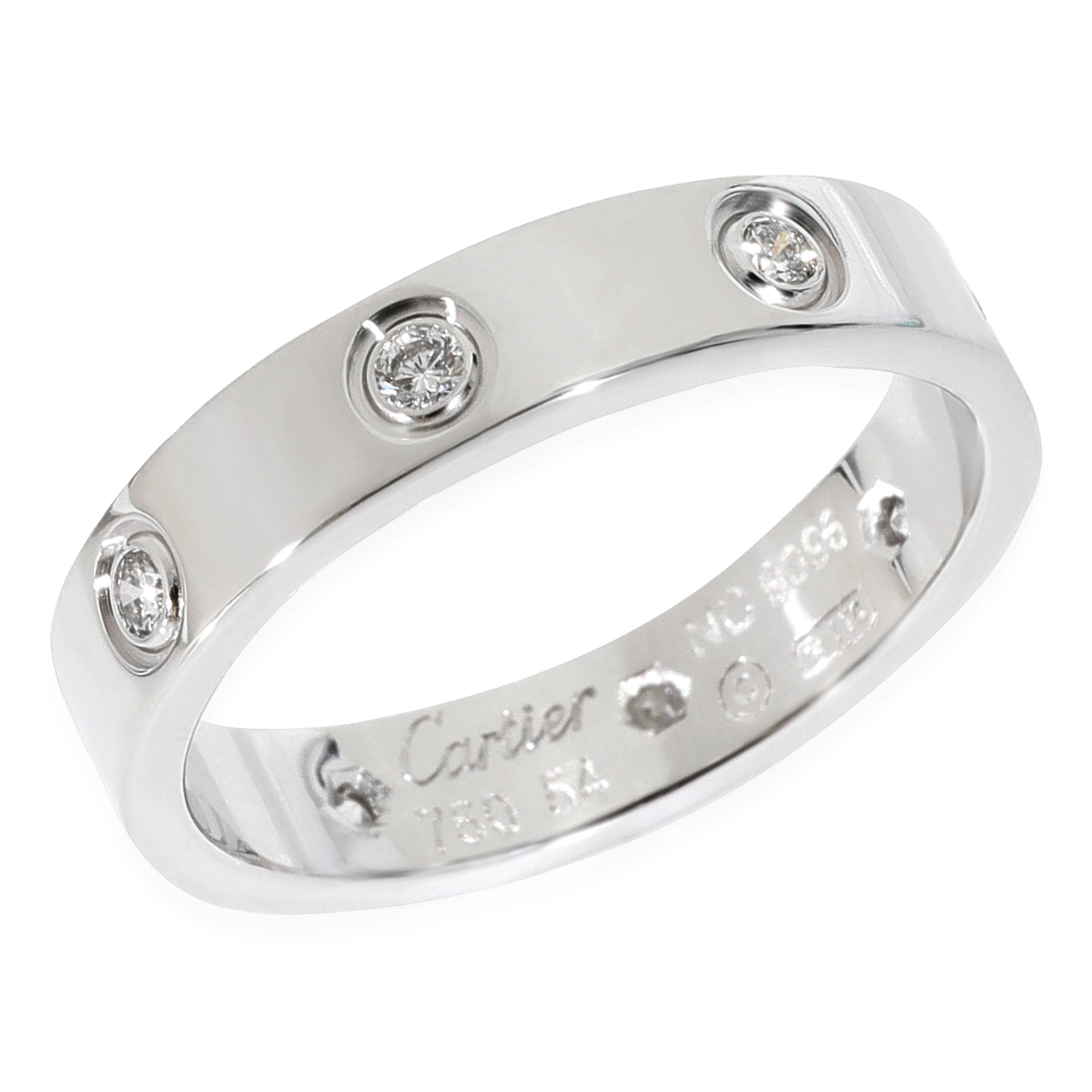 Cartier Love Diamond Wedding Band in 18k White Gold 0.19 CTW - Image 3