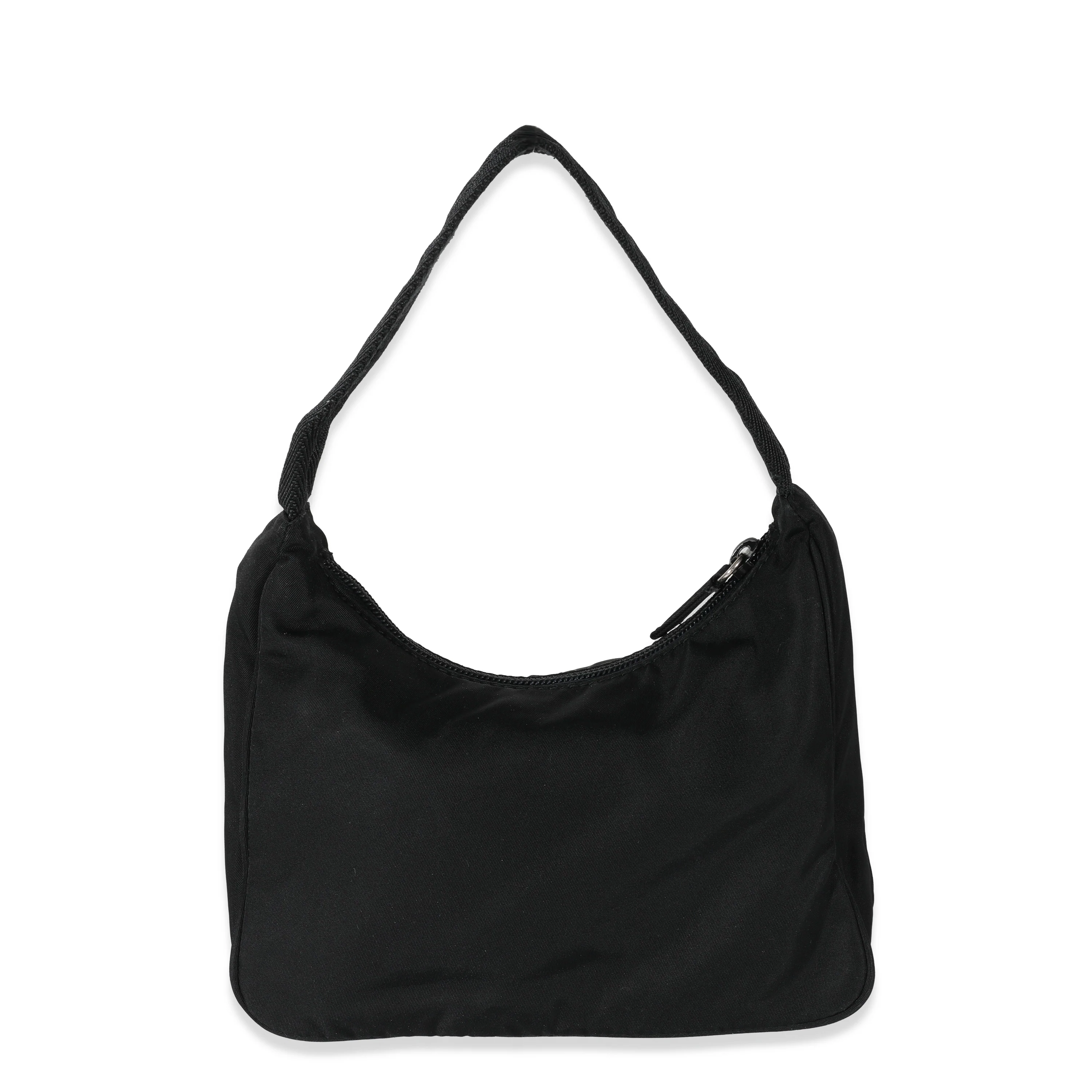 Prada Black Tessuto Nylon Vela Pochette - Image 3