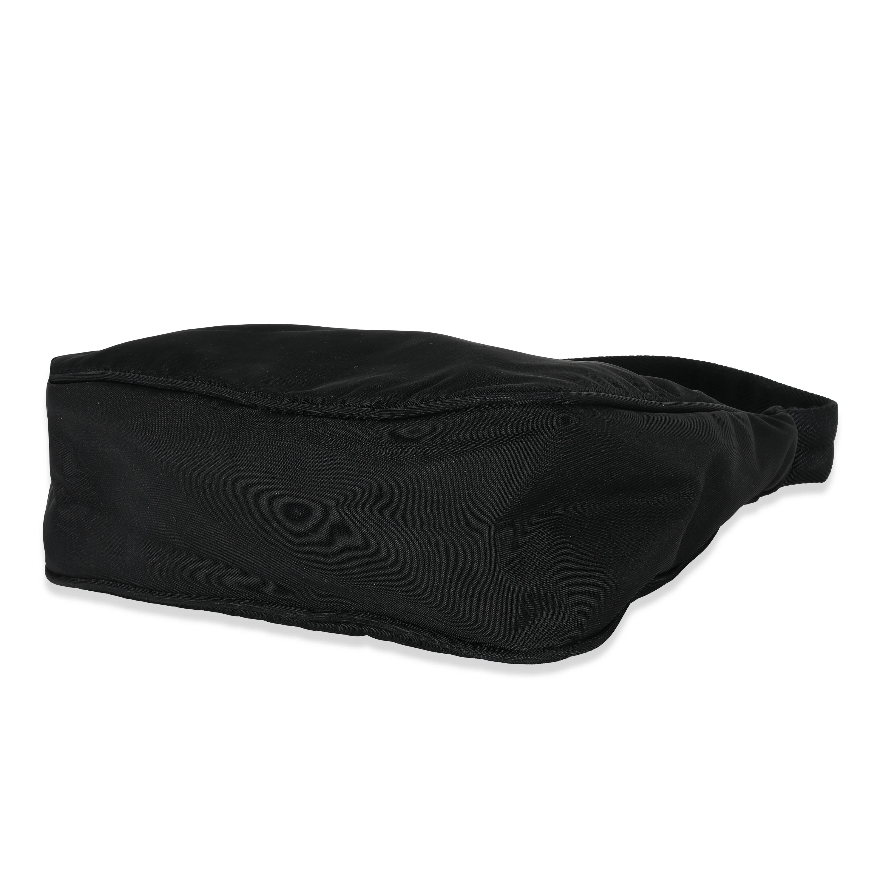 Prada Black Tessuto Nylon Vela Pochette - Image 6