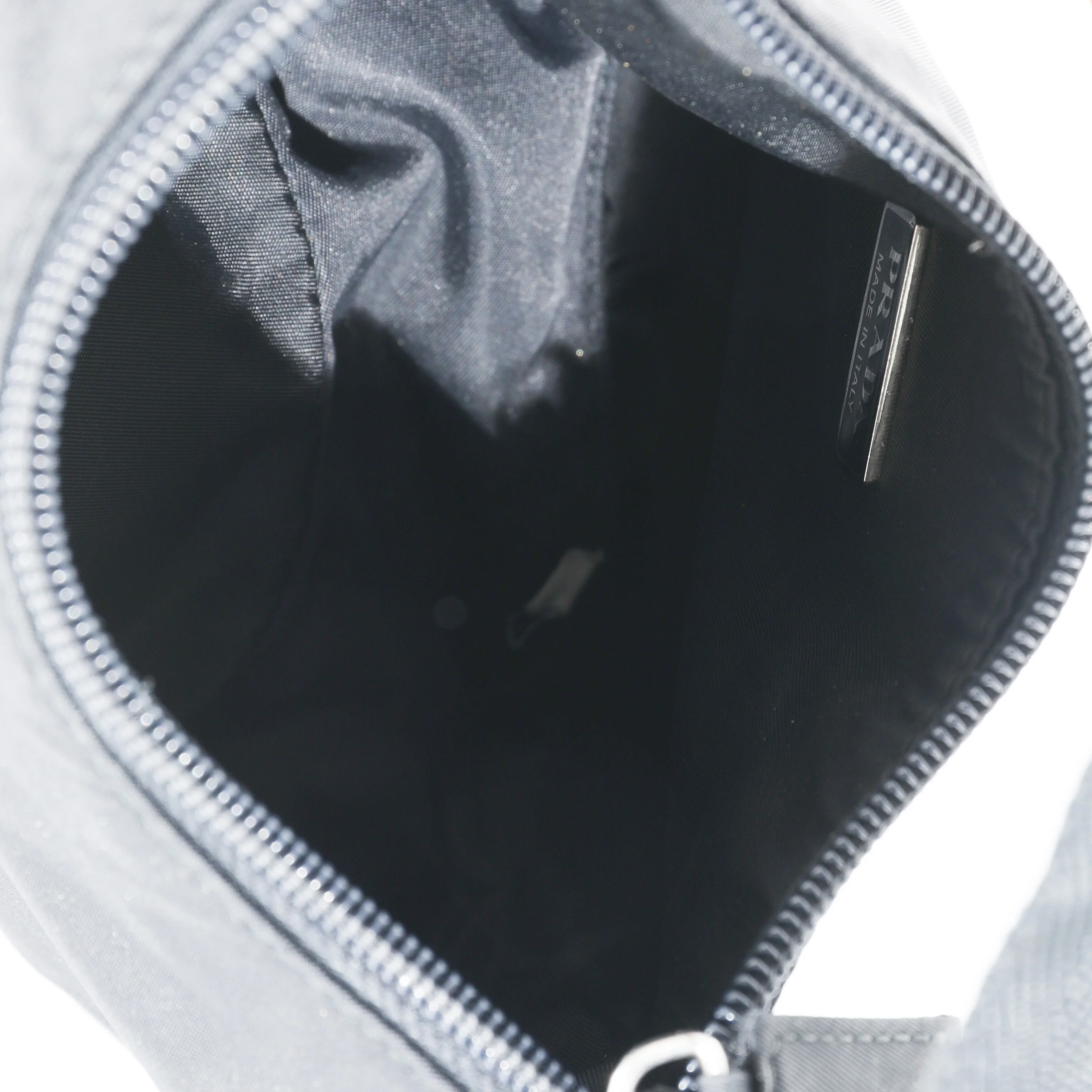 Prada Black Tessuto Nylon Vela Pochette - Image 7