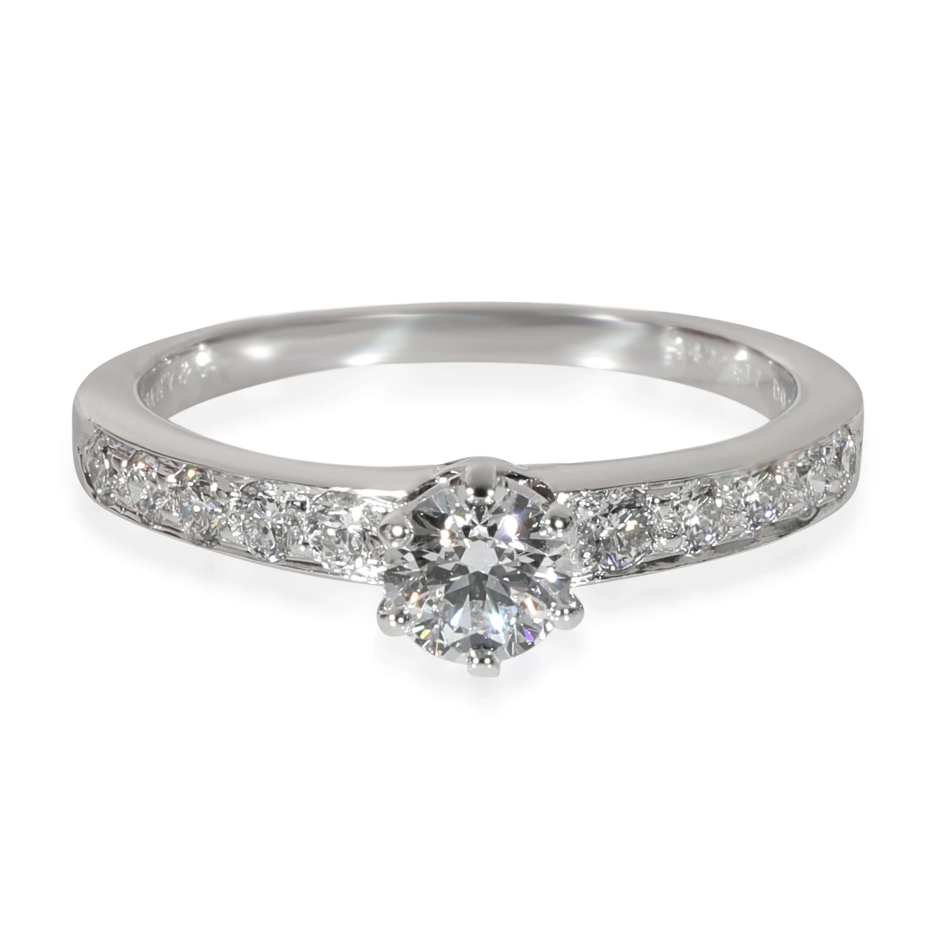Tiffany & Co. Legacy Diamond Engagement Ring in Platinum F VVS1 0.58 CT