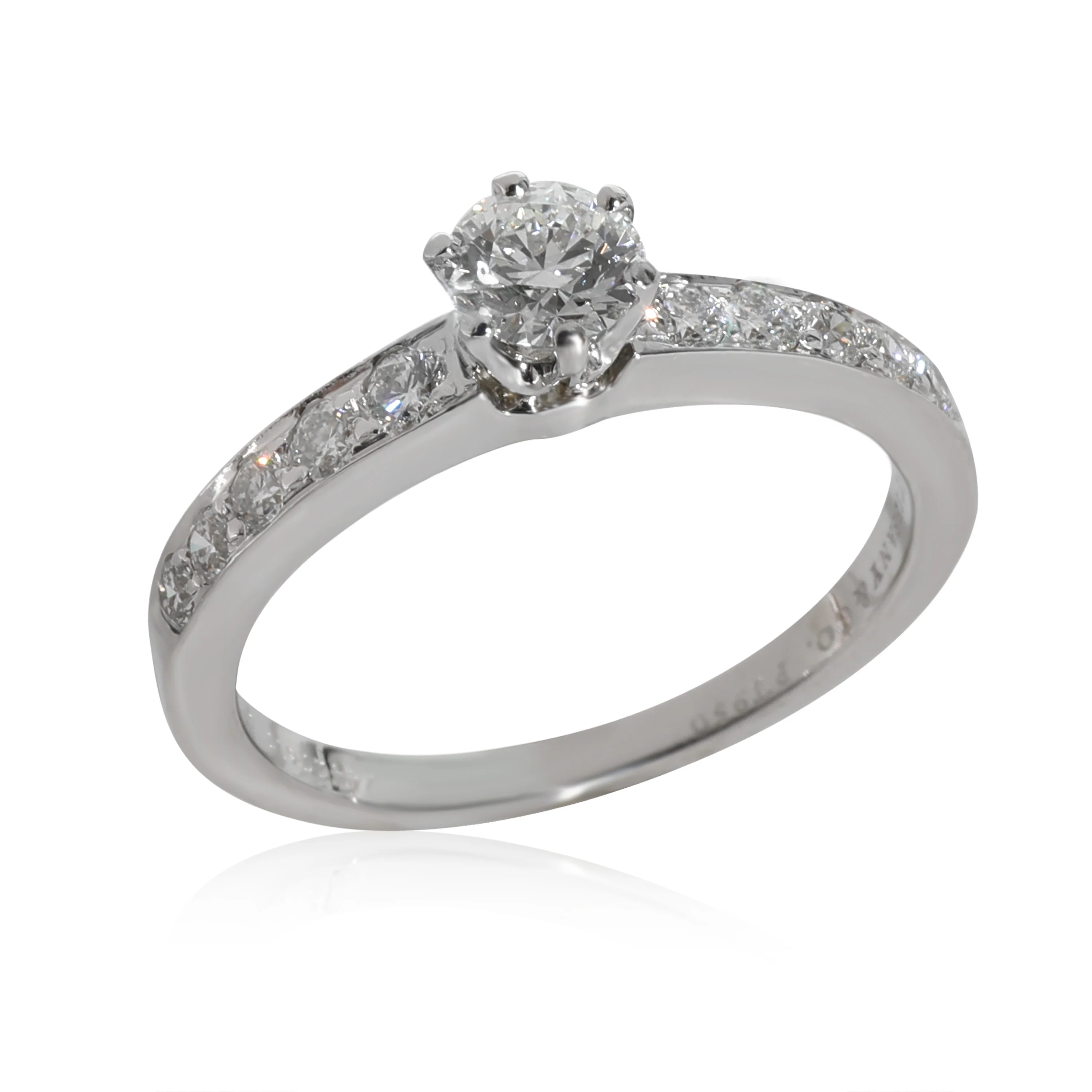 Tiffany & Co. Legacy Diamond Engagement Ring in Platinum F VVS1 0.58 CT - Image 3