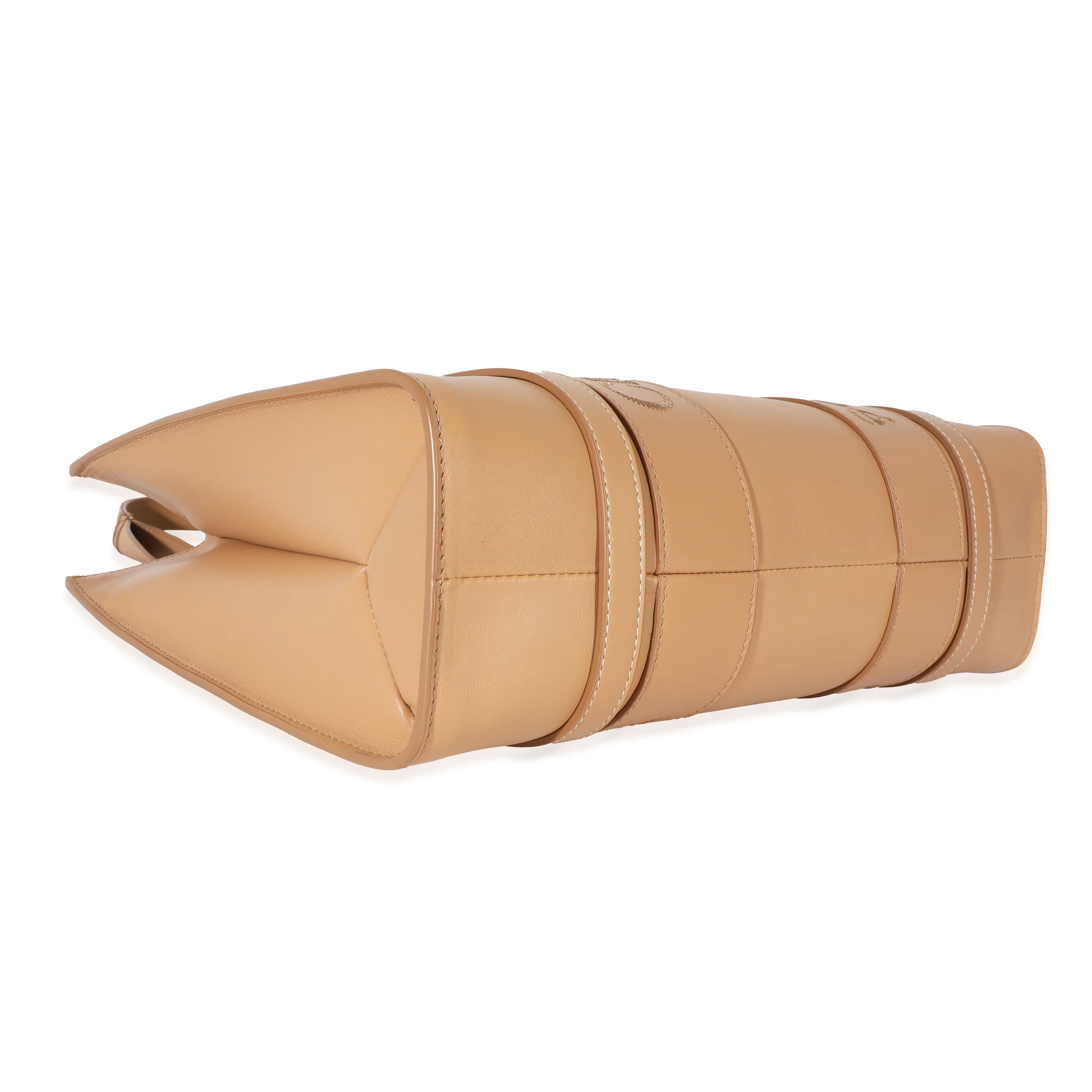 Chloe Tan Calfskin Medium Woody Tote - Image 5