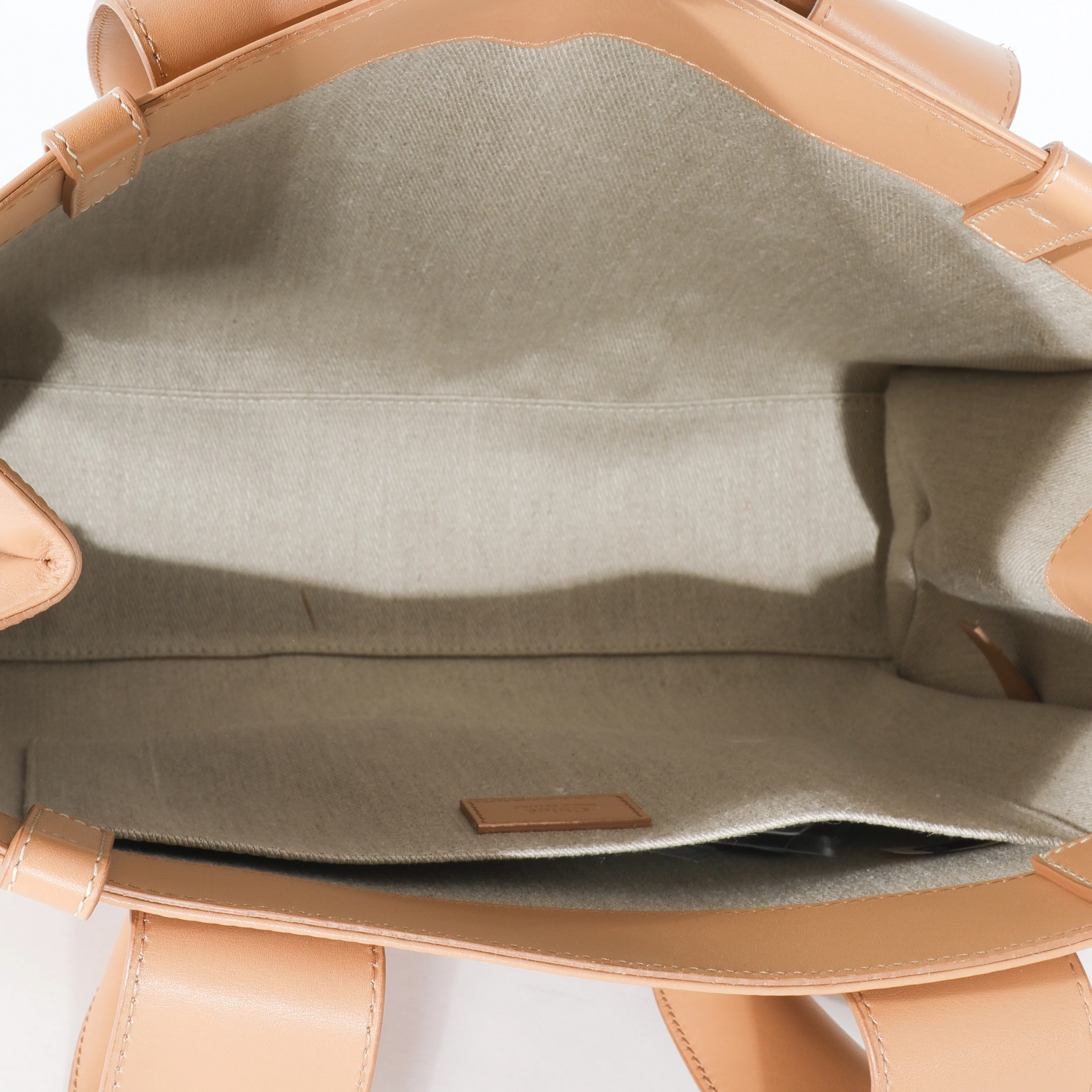 Chloe Tan Calfskin Medium Woody Tote - Image 7