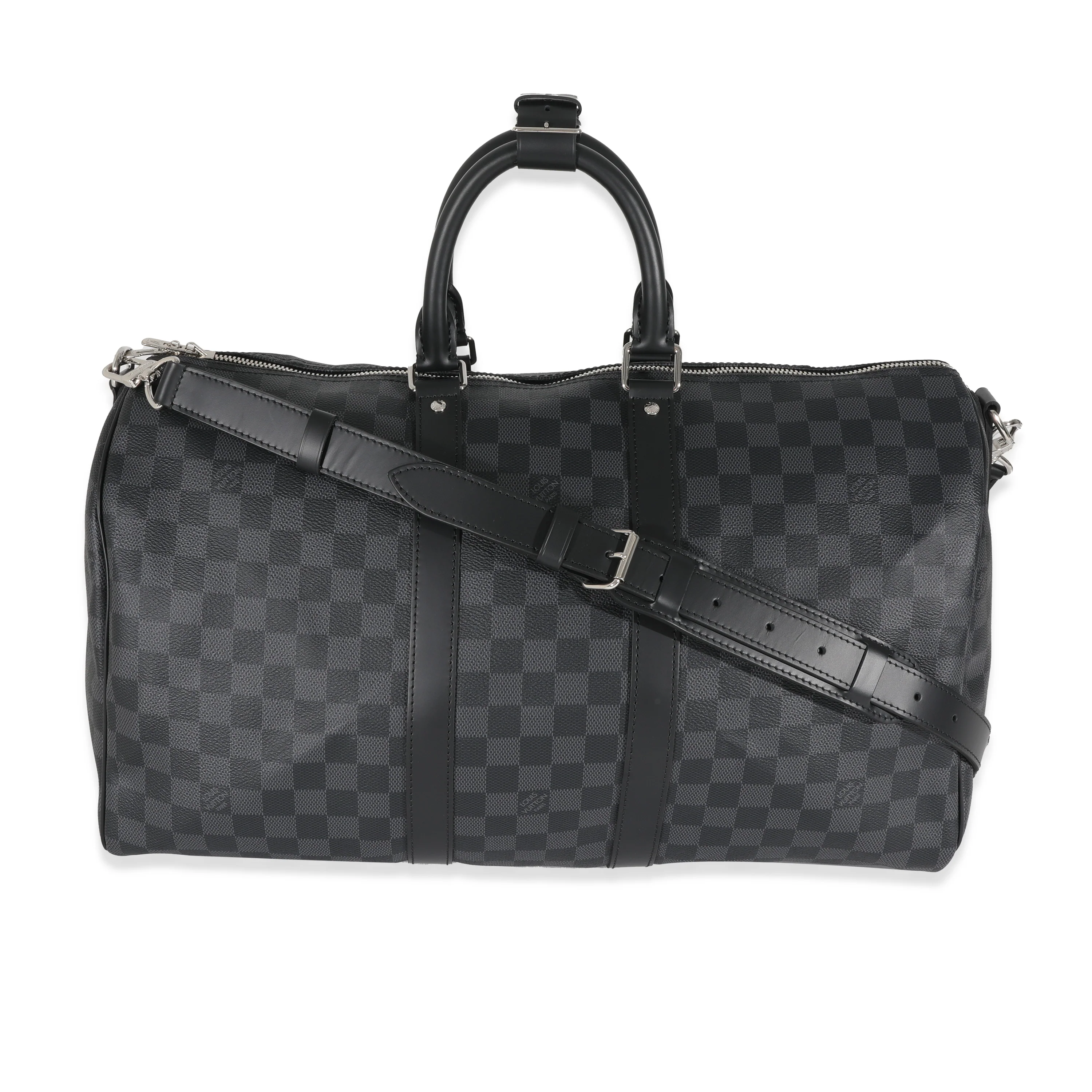 Louis Vuitton Canvas Damier Graphite Keepall Bandouliere 45