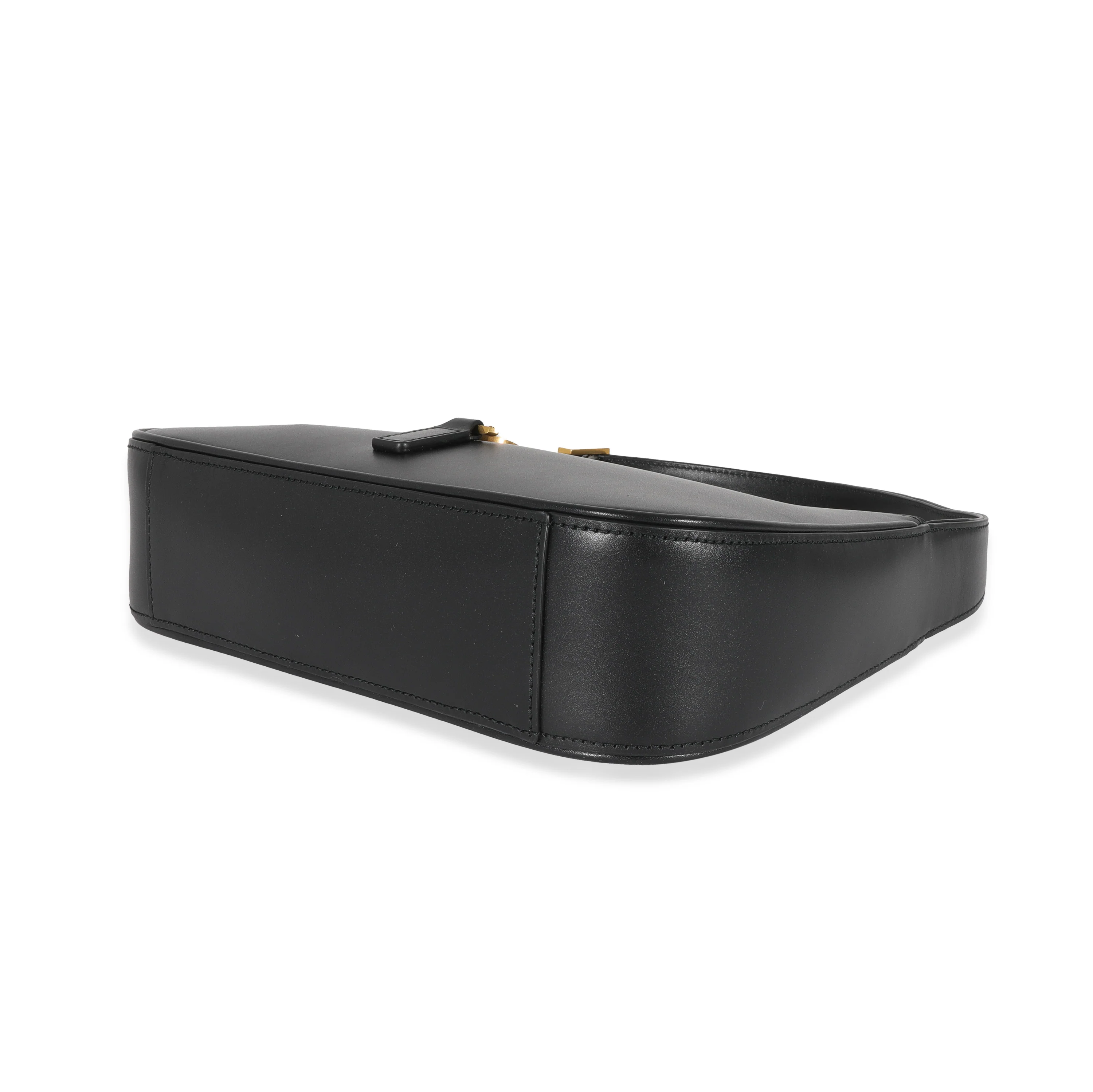 Saint Laurent Black Smooth Leather Le 5 A 7 Hobo - Image 6