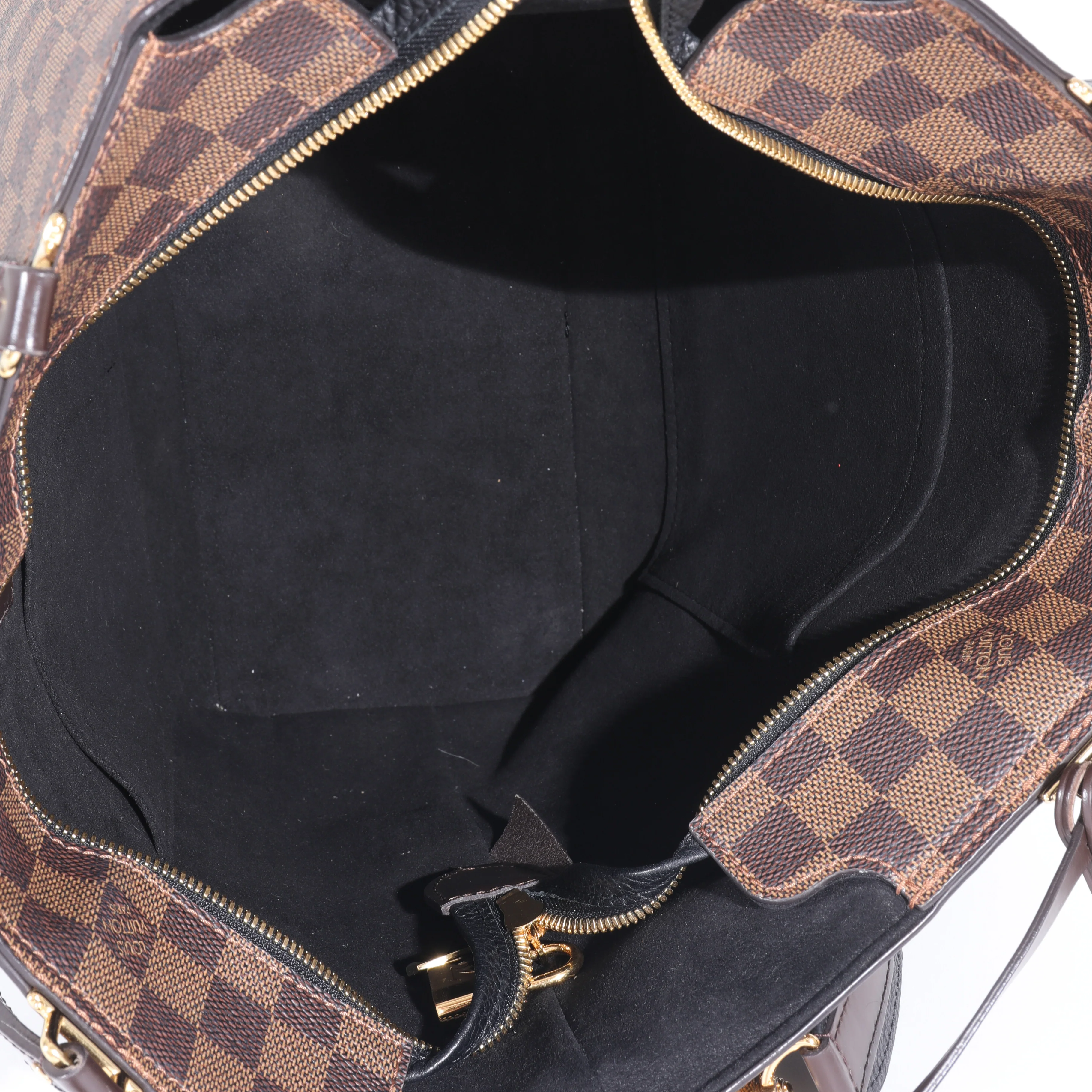 Louis Vuitton Canvas Damier Ebene Taurillon Jersey Tote - Image 7
