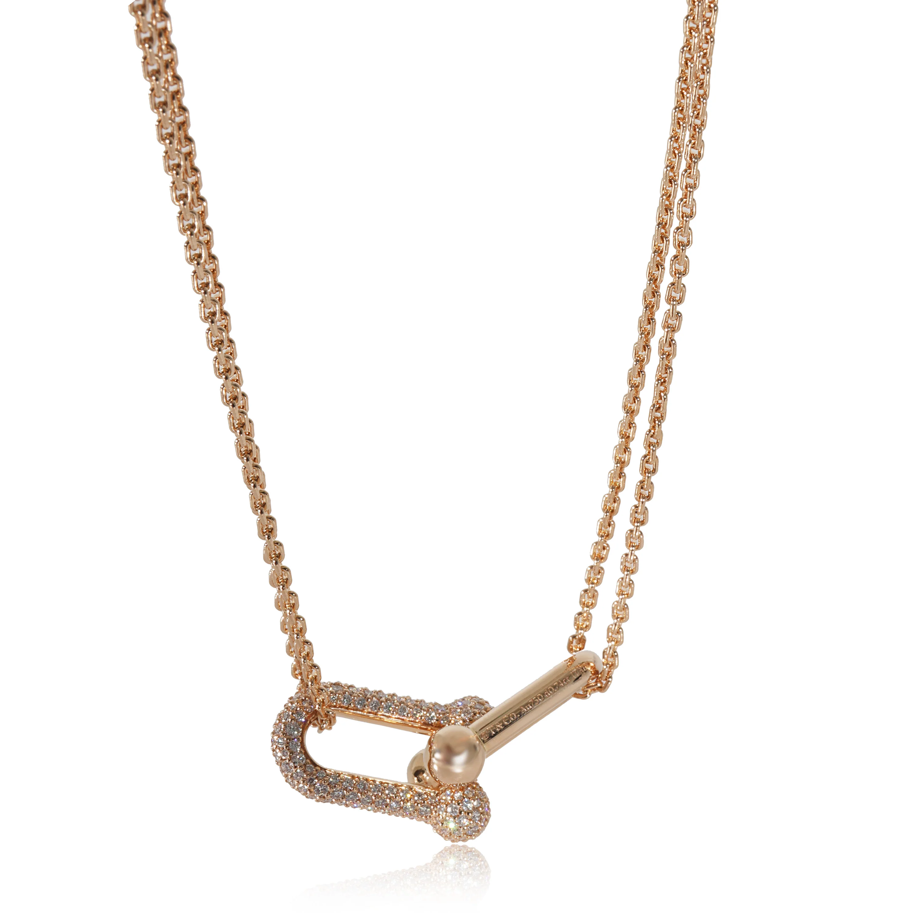 Tiffany & Co. HardWear Diamond Necklace in 18k Rose Gold 0.74 CTW - Image 3