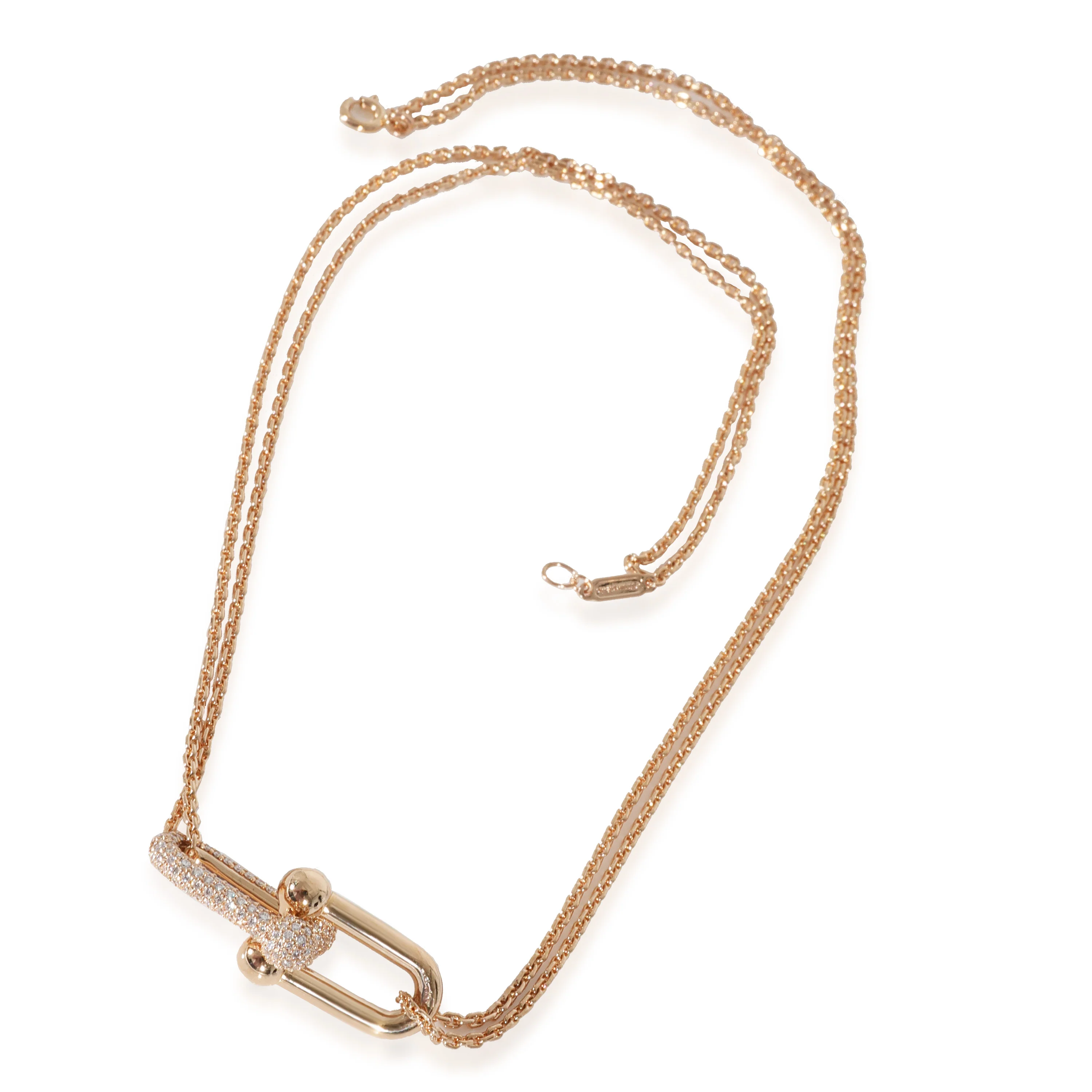 Tiffany & Co. HardWear Diamond Necklace in 18k Rose Gold 0.74 CTW - Image 6