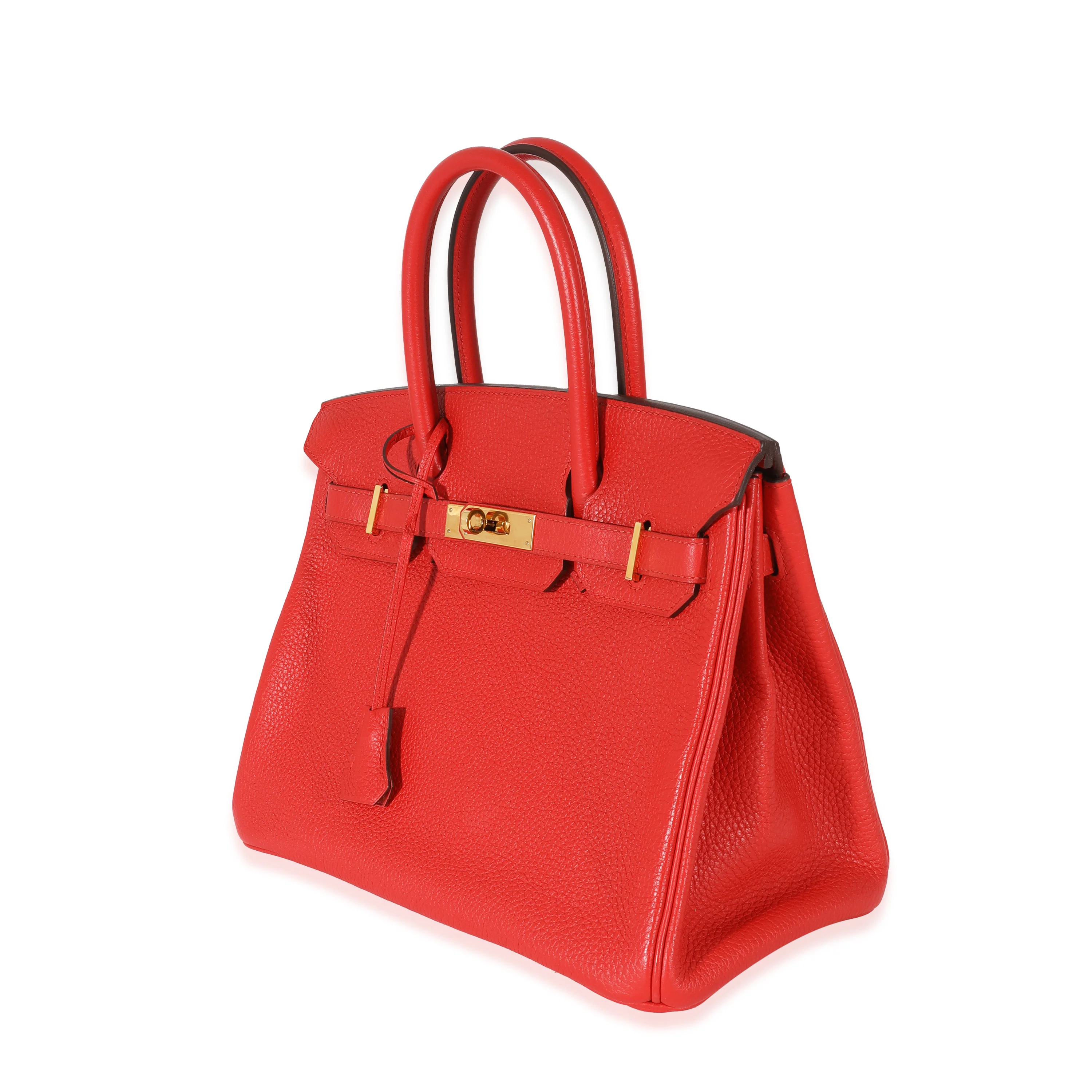 Hermès Clemence Rouge Tomate Birkin 30 GHW - Image 2