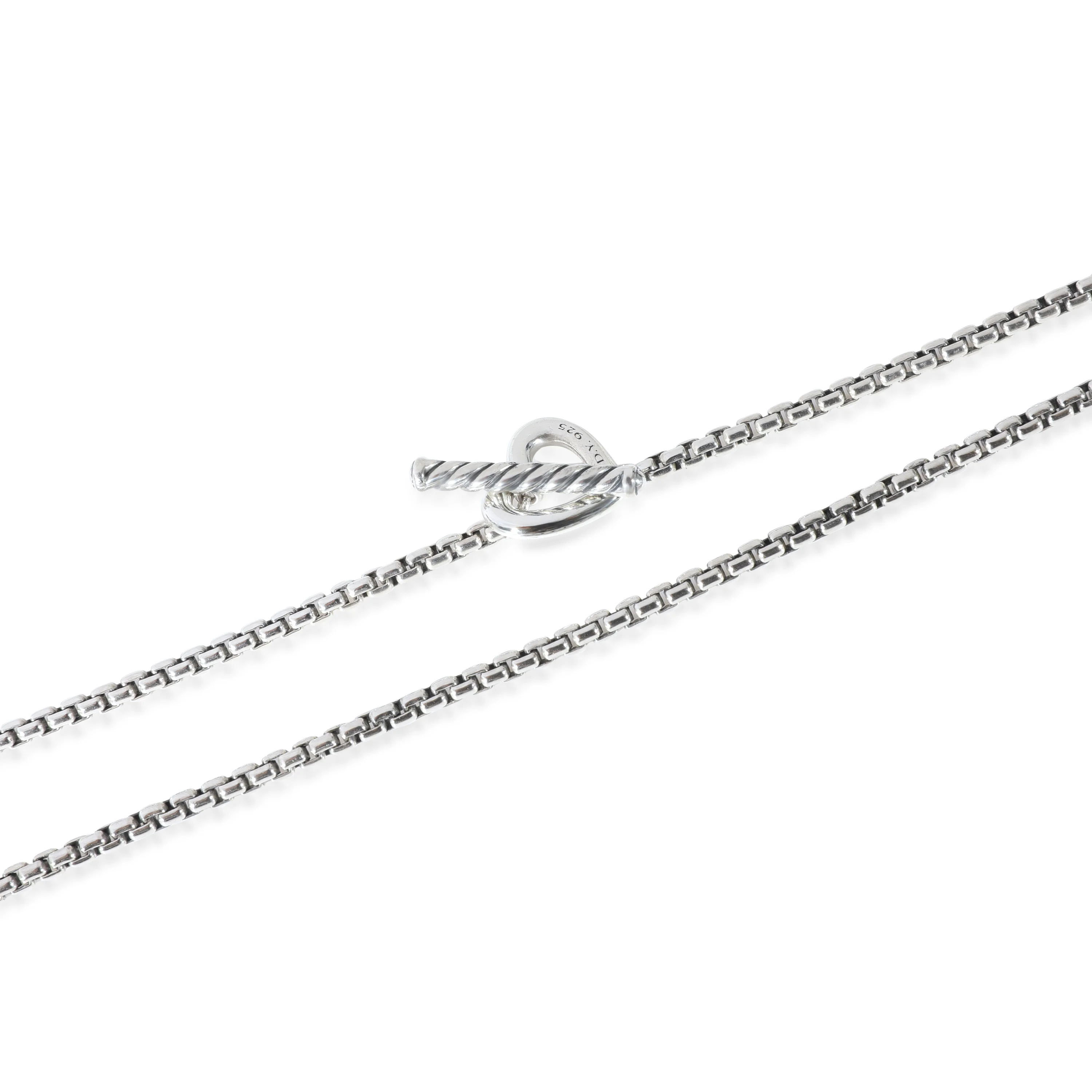 David Yurman Heart Lariat Necklace in  Sterling Silver - Image 3