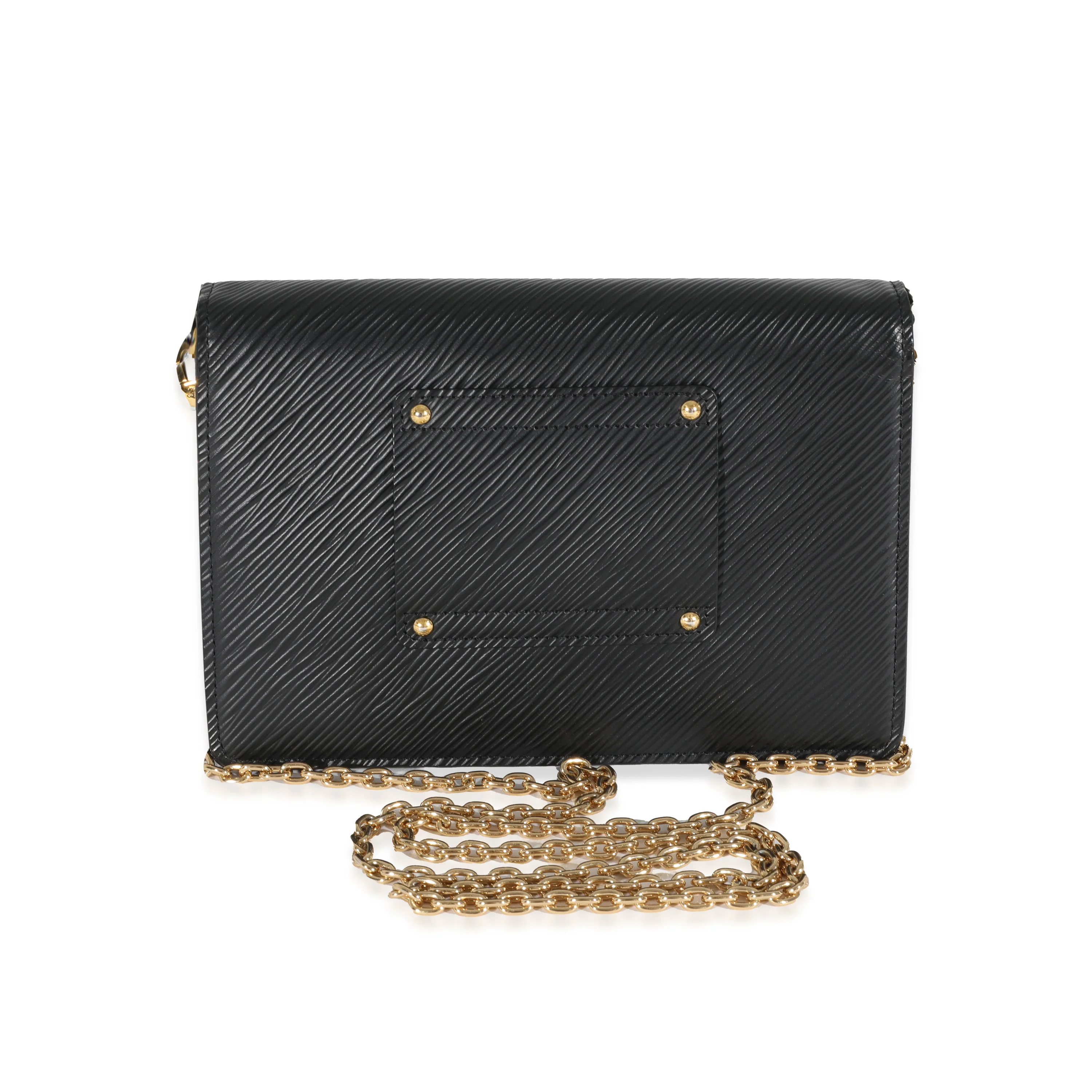 Louis Vuitton Black Epi Twist Belt Chain Pouch - Image 3