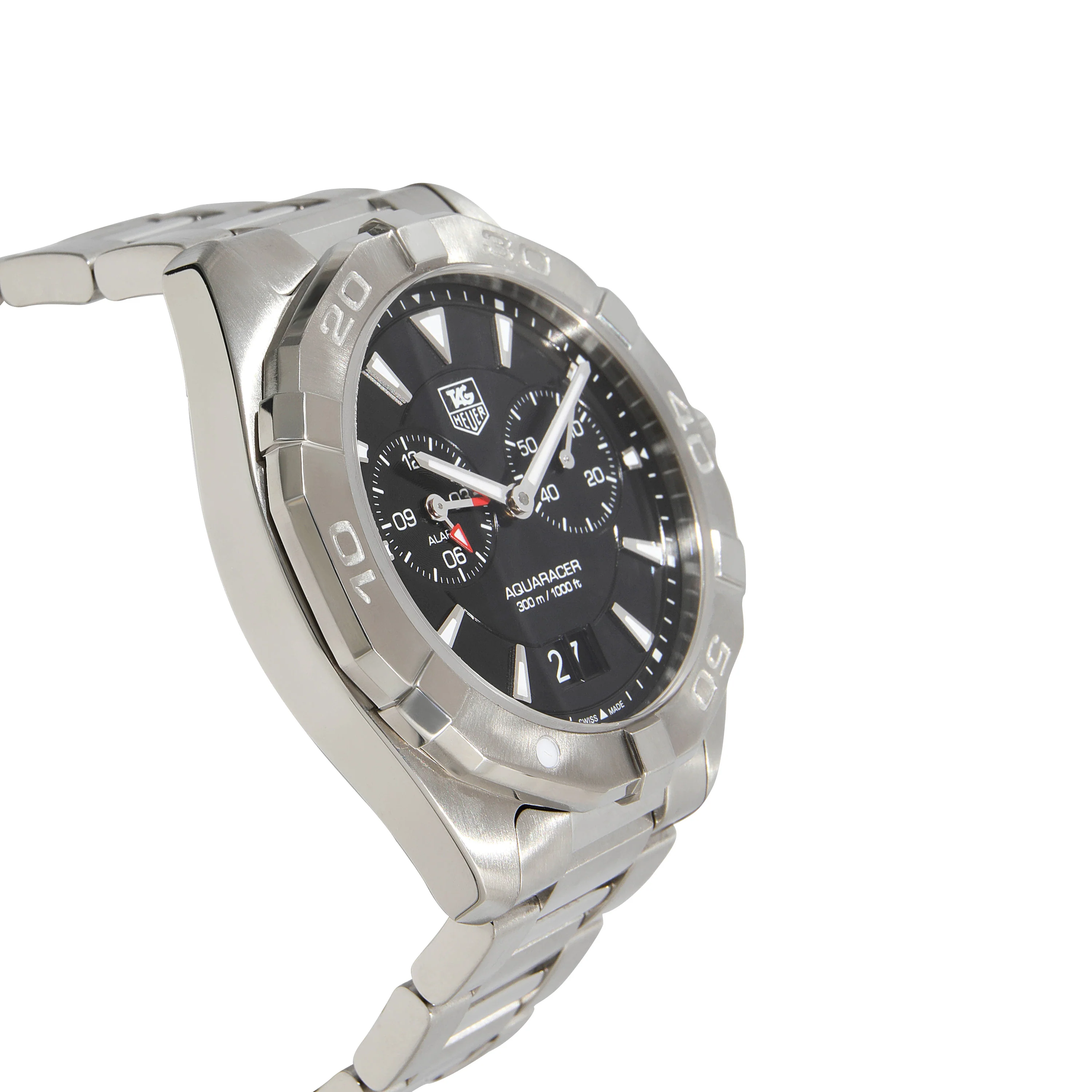 Tag Heuer Aquaracer Alarm WAY111Z.BA0928 Mens Watch in  Stainless Steel - Image 2