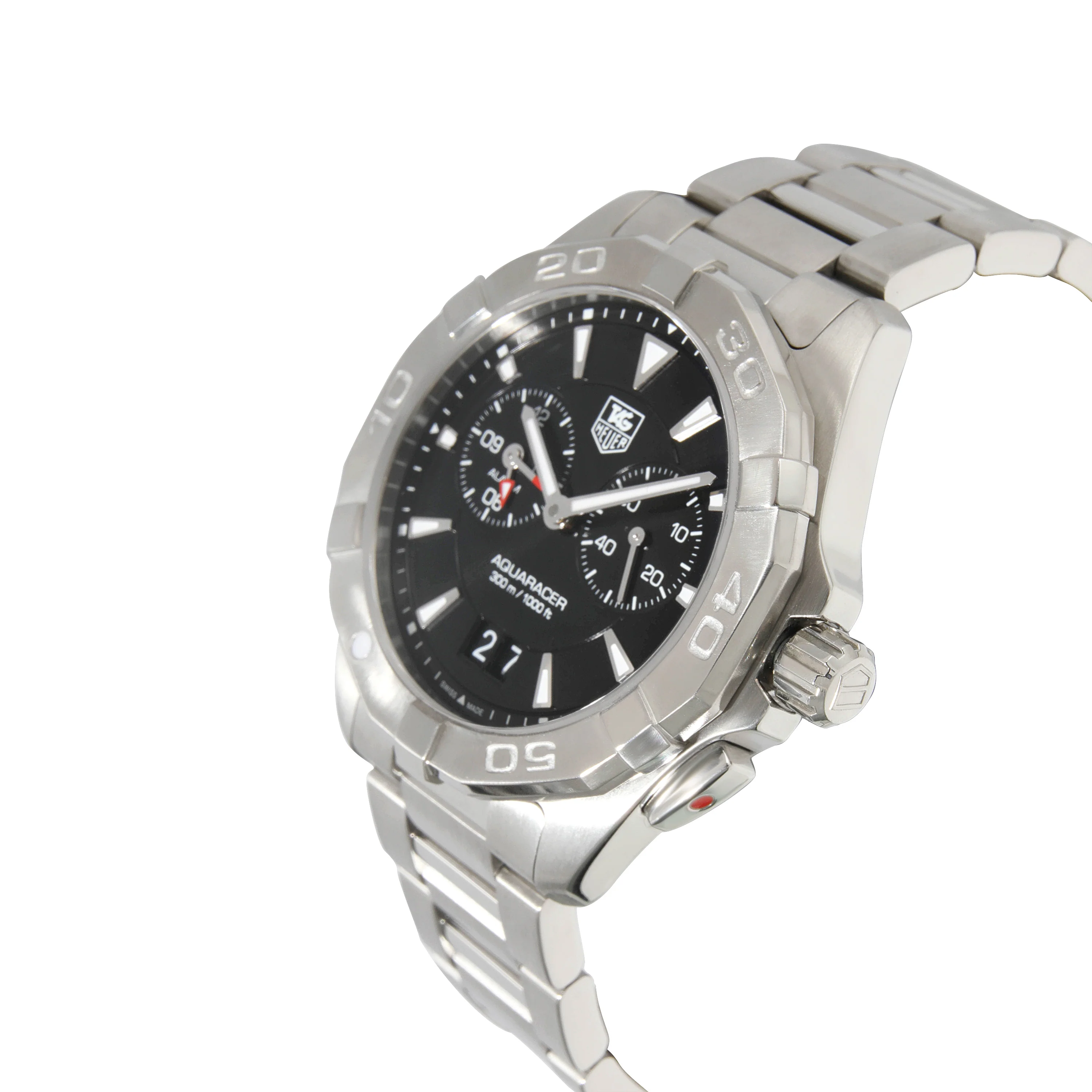 Tag Heuer Aquaracer Alarm WAY111Z.BA0928 Mens Watch in  Stainless Steel - Image 3