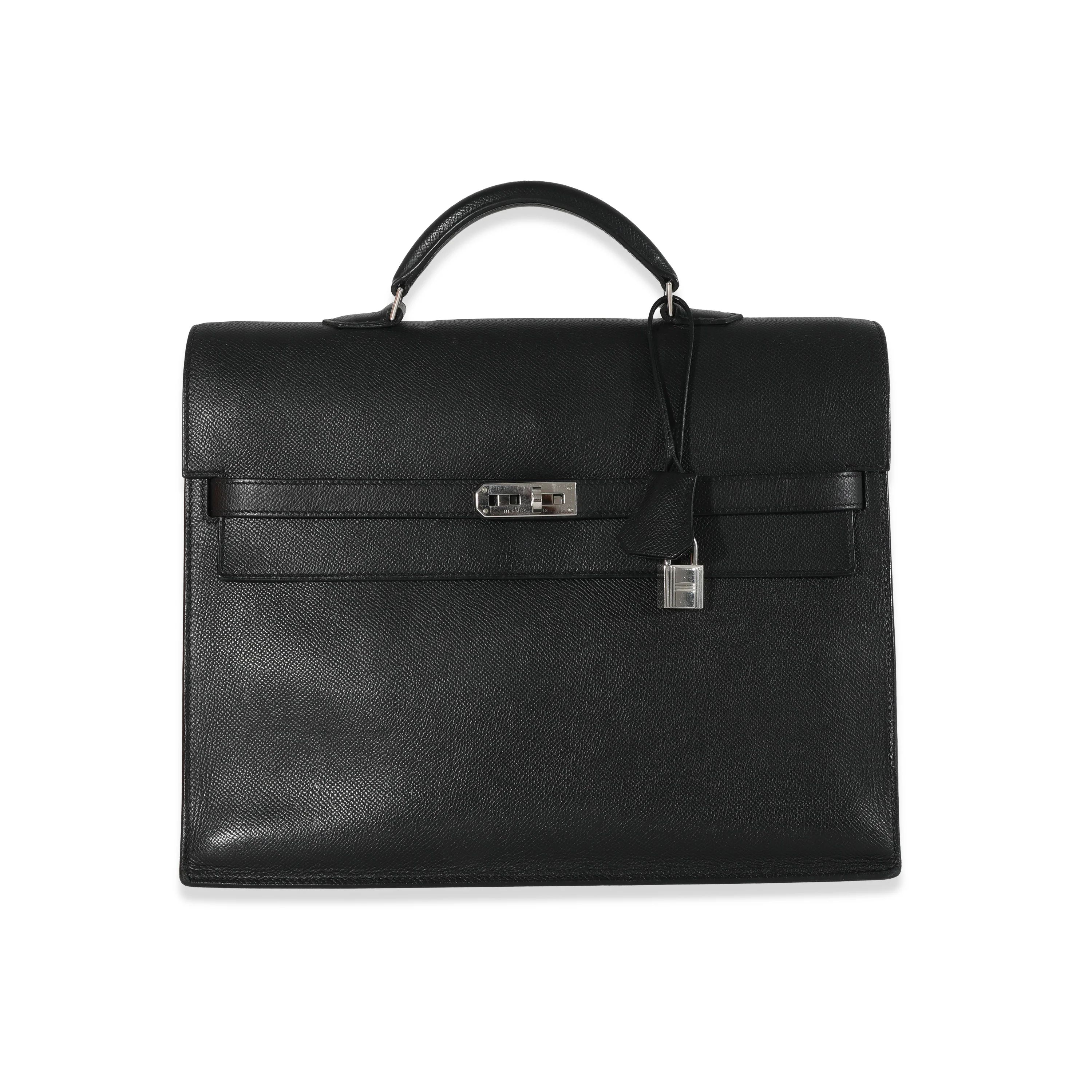 Hermès Black Epsom Kelly Depeche 34