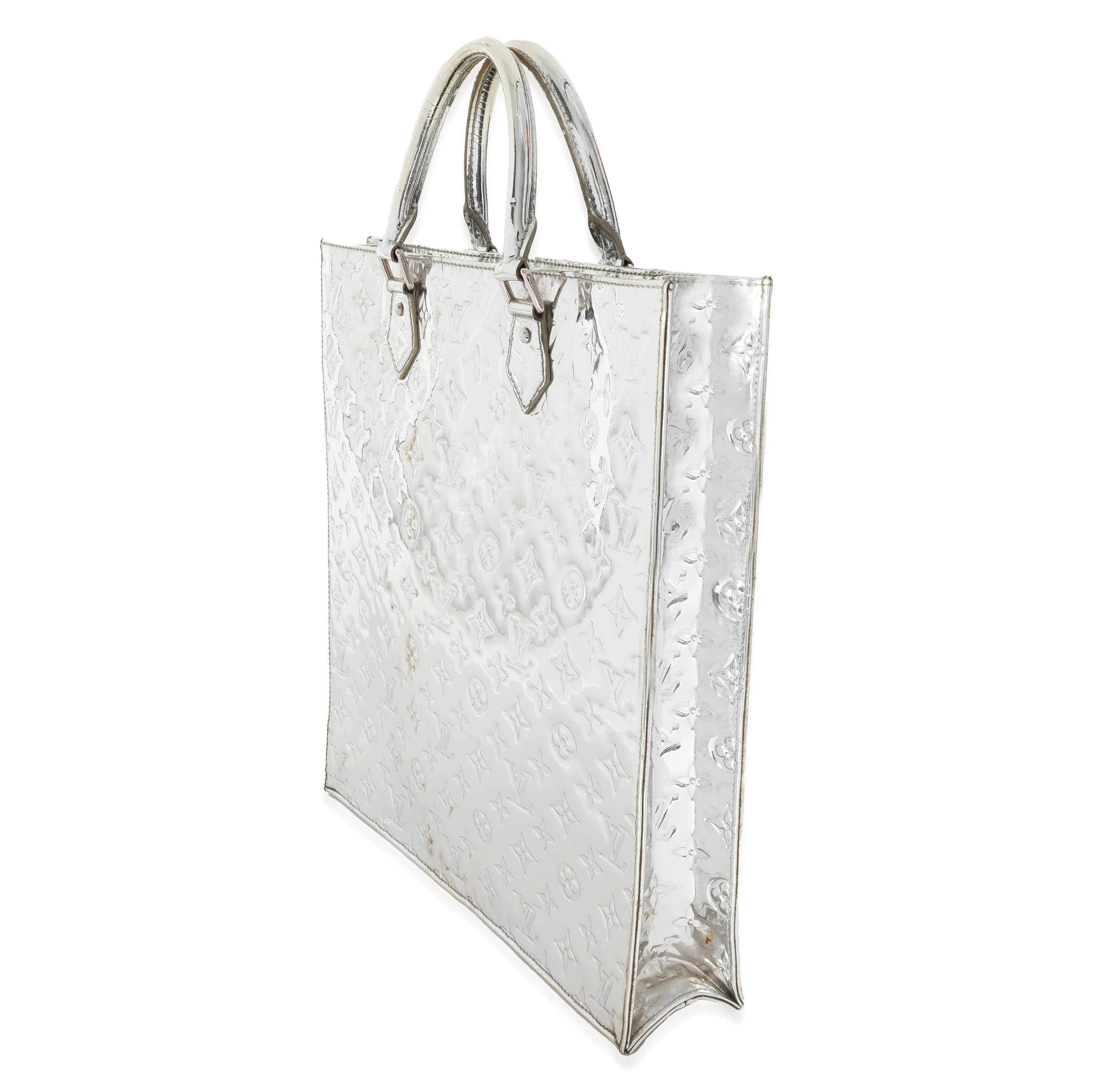 Louis Vuitton Silver PVC Monogram Miroir Sac Plat - Image 3