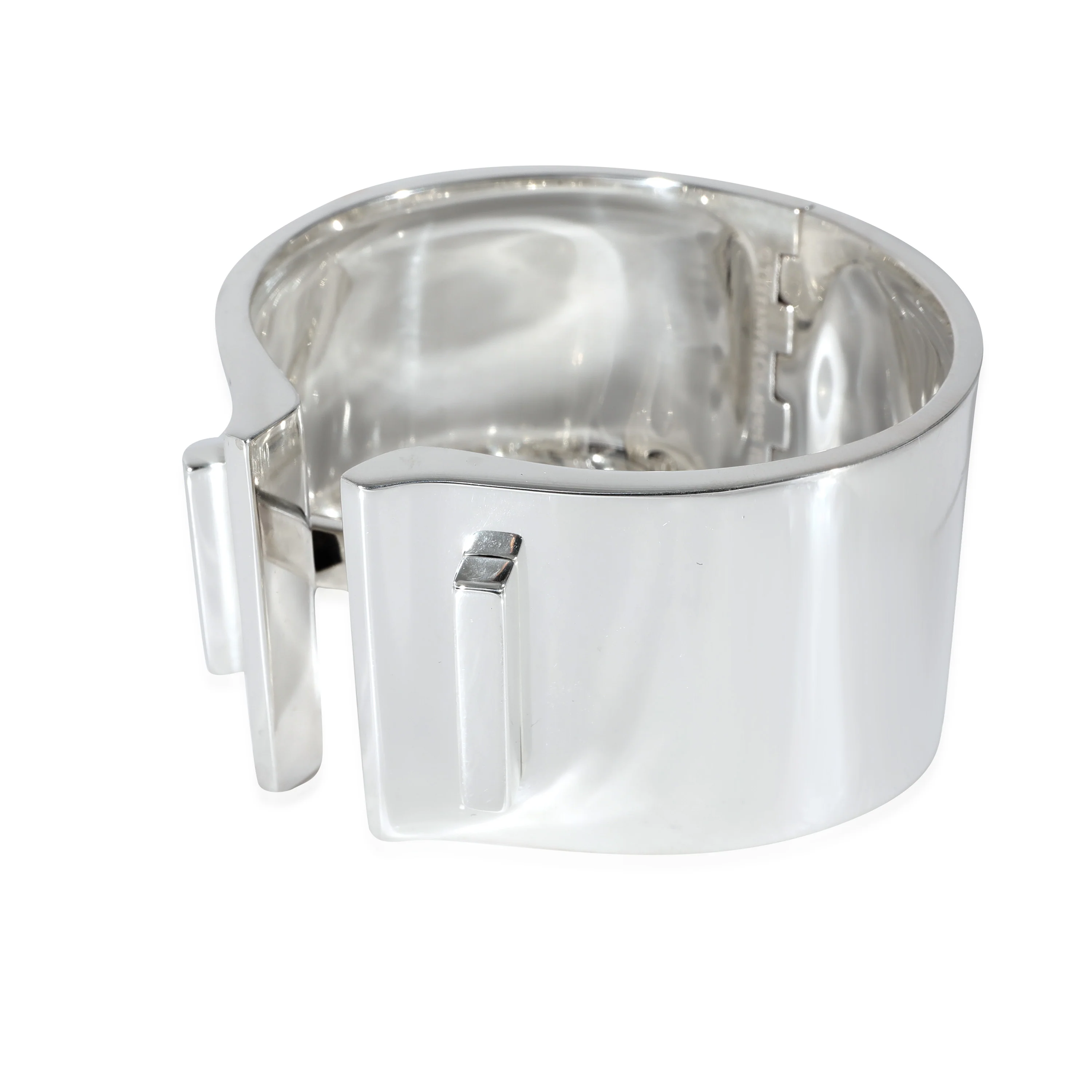 Vintage Hinged T Bar Bracelet in Sterling Silver - Image 2