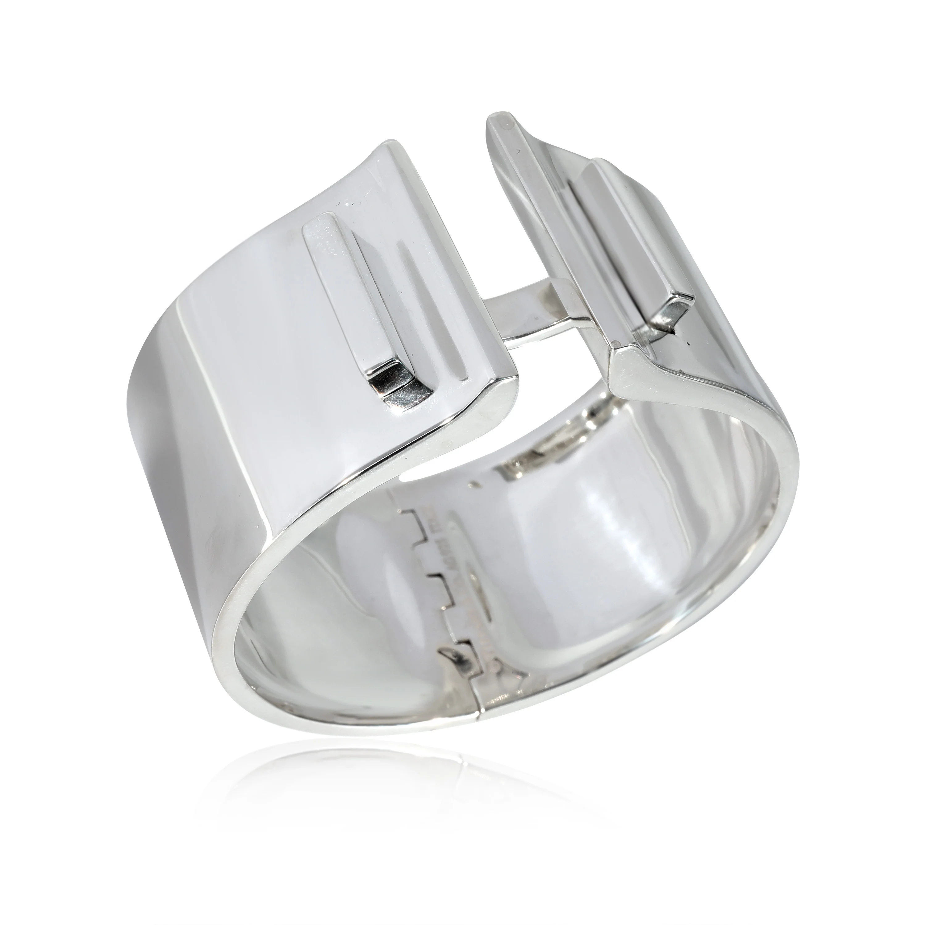 Vintage Hinged T Bar Bracelet in Sterling Silver - Image 3