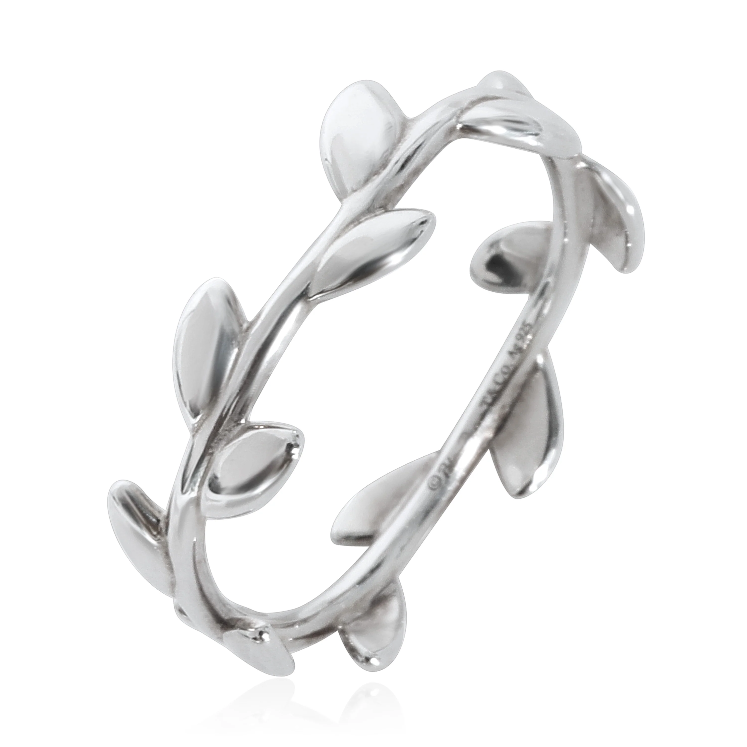 Tiffany & Co. Paloma Picasso Olive Leaf Ring in Sterling Silver - Image 4