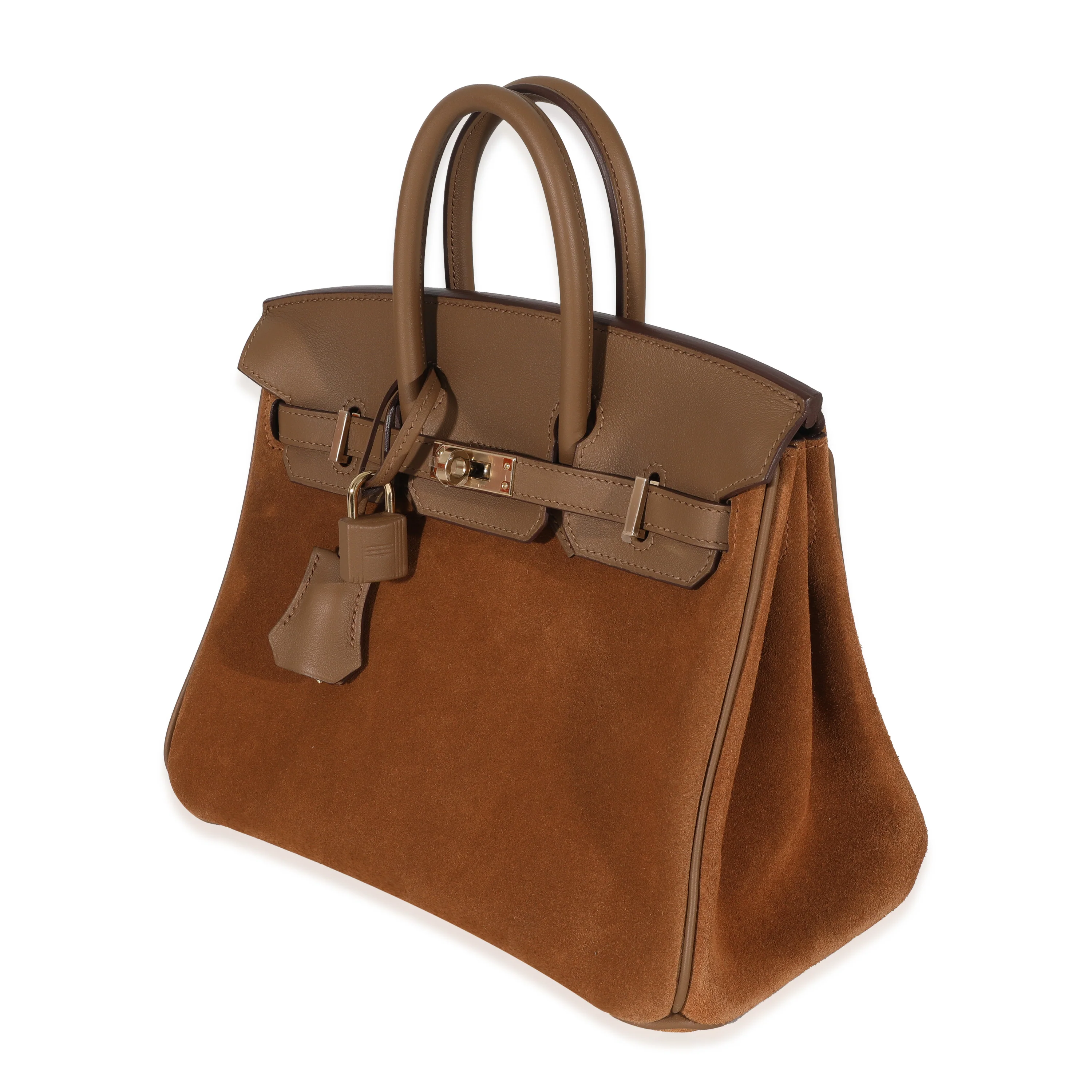 Hermes Chamois Alezan Swift Grizzly Birkin 25 PBHW - Image 2