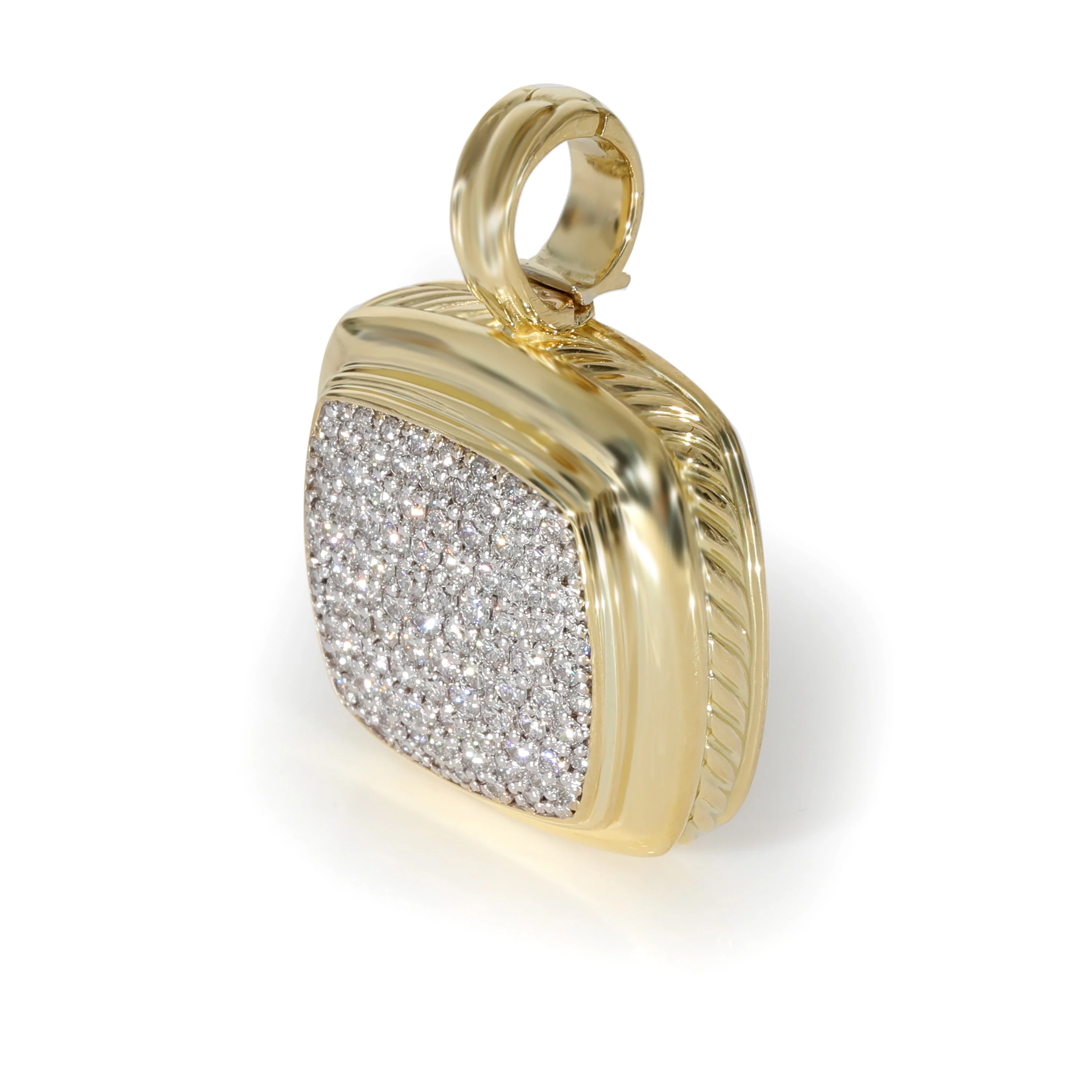 Albion Diamond Enhancer Pendant in 18k Yellow Gold 1.68 CTW - Image 2
