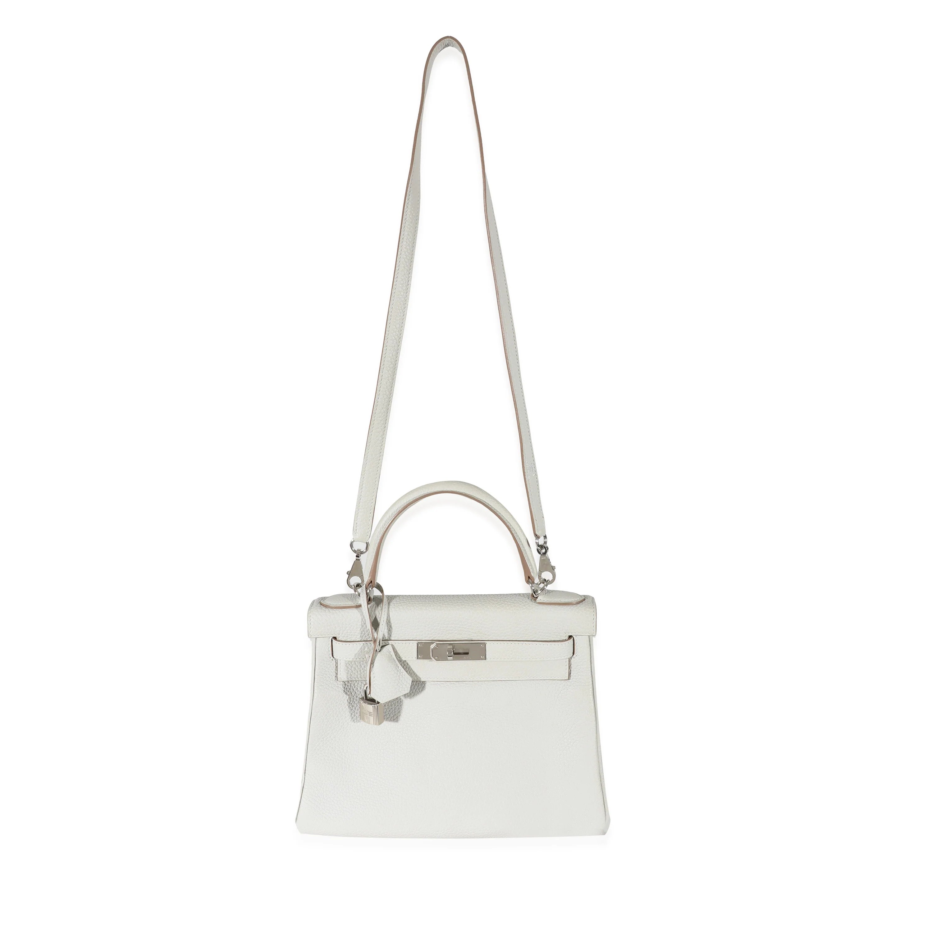 Gris Perle Togo Retourne Kelly 28 PHW - Image 4