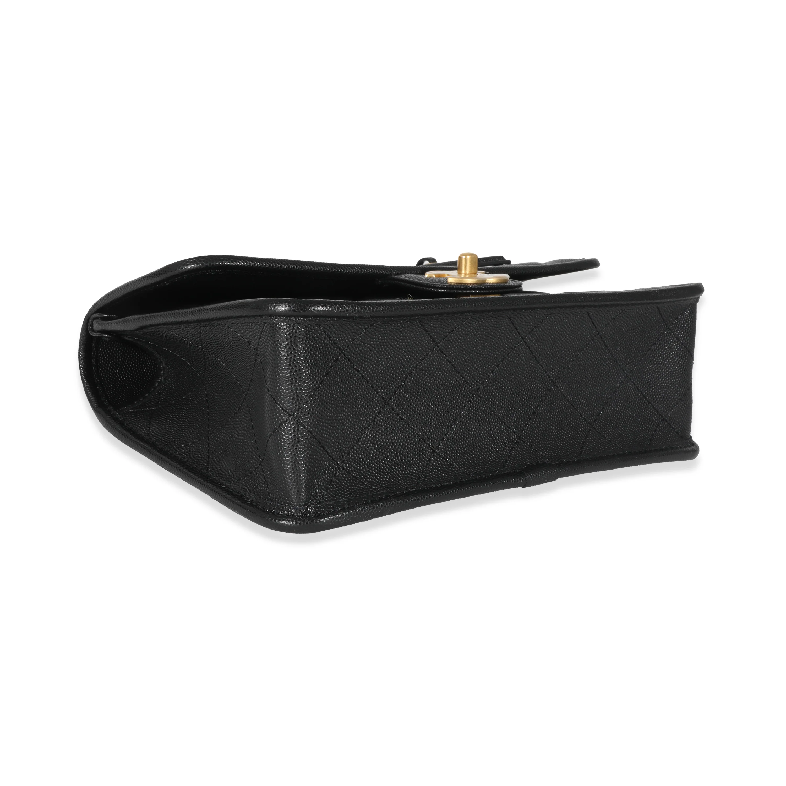 Chanel Black Caviar 22K Top Handle Flap - Image 6