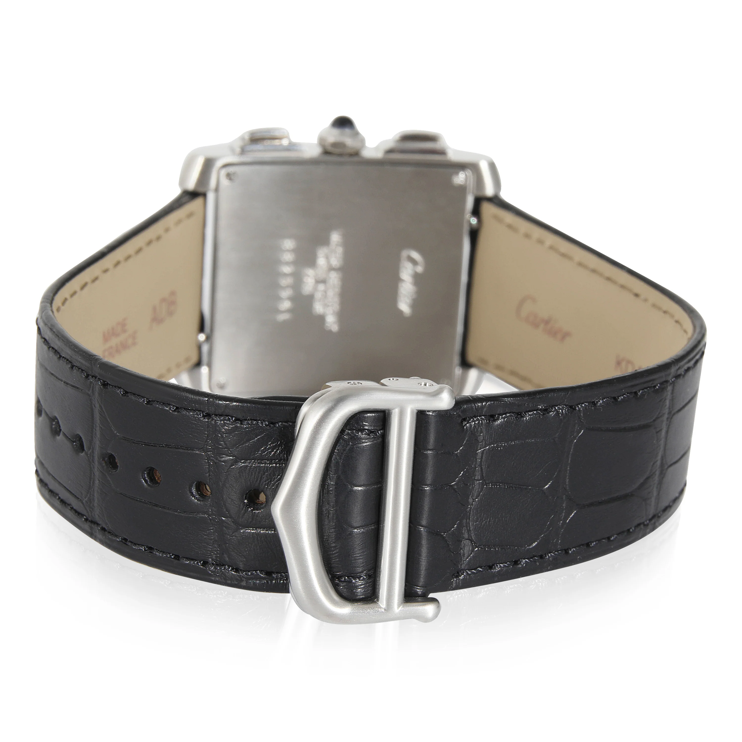 Cartier Tank Francaise Chronoflex 2303 Unisex Watch in Stainless Steel - Image 4