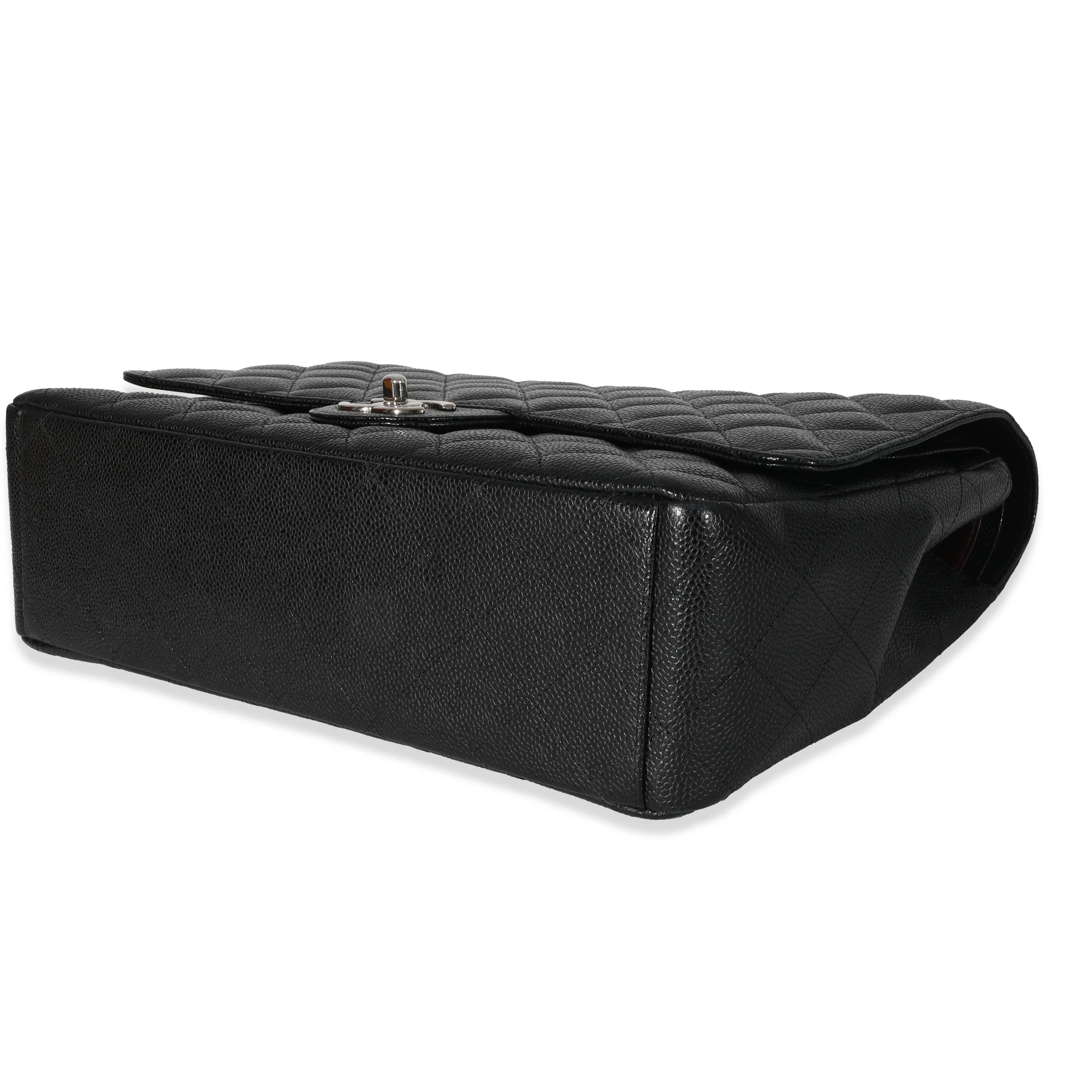 Chanel Black Caviar Maxi Classic Double Flap Bag - Image 7
