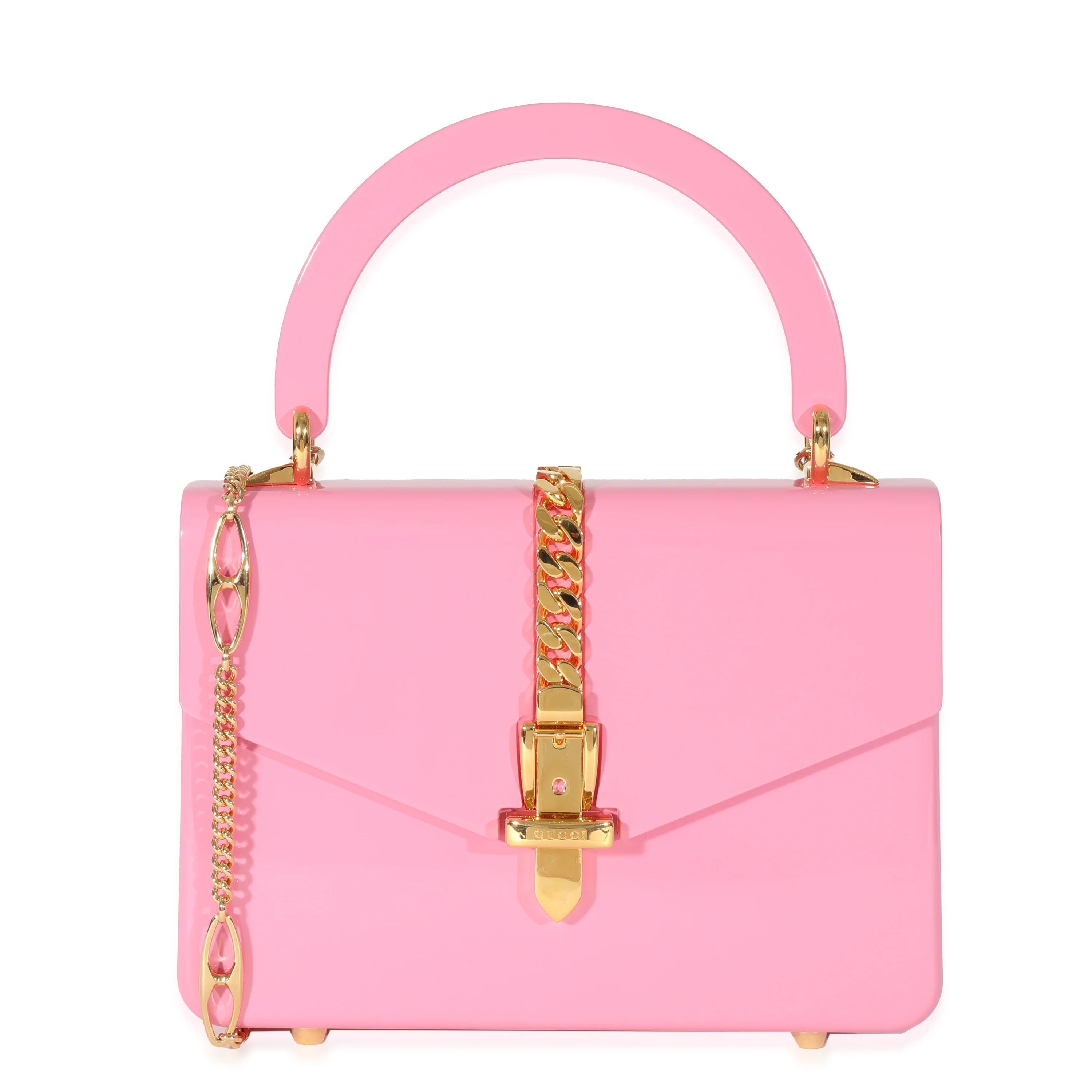 Gucci Pink Plexiglass Mini Sylvie 1969
