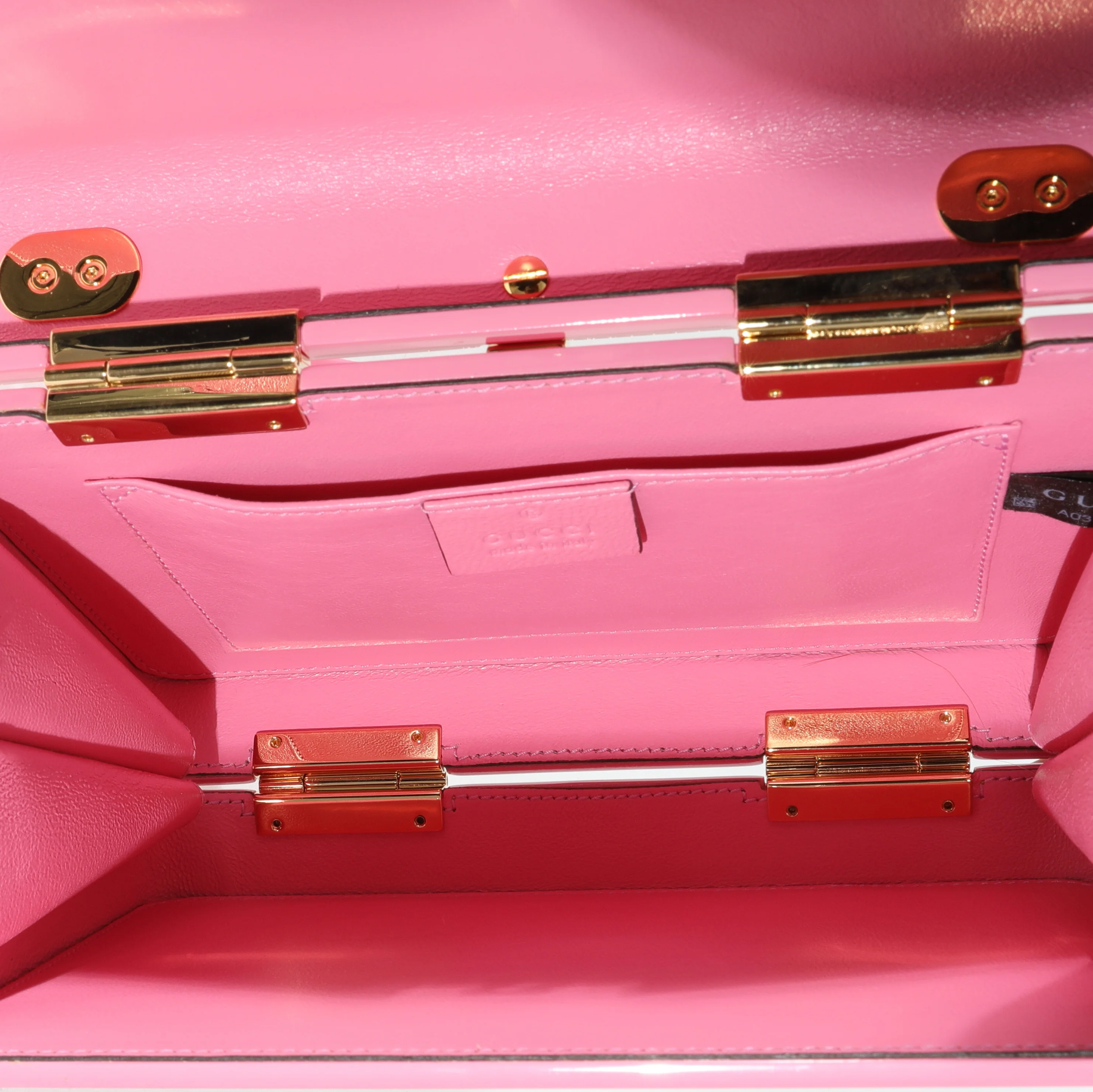 Gucci Pink Plexiglass Mini Sylvie 1969 - Image 8