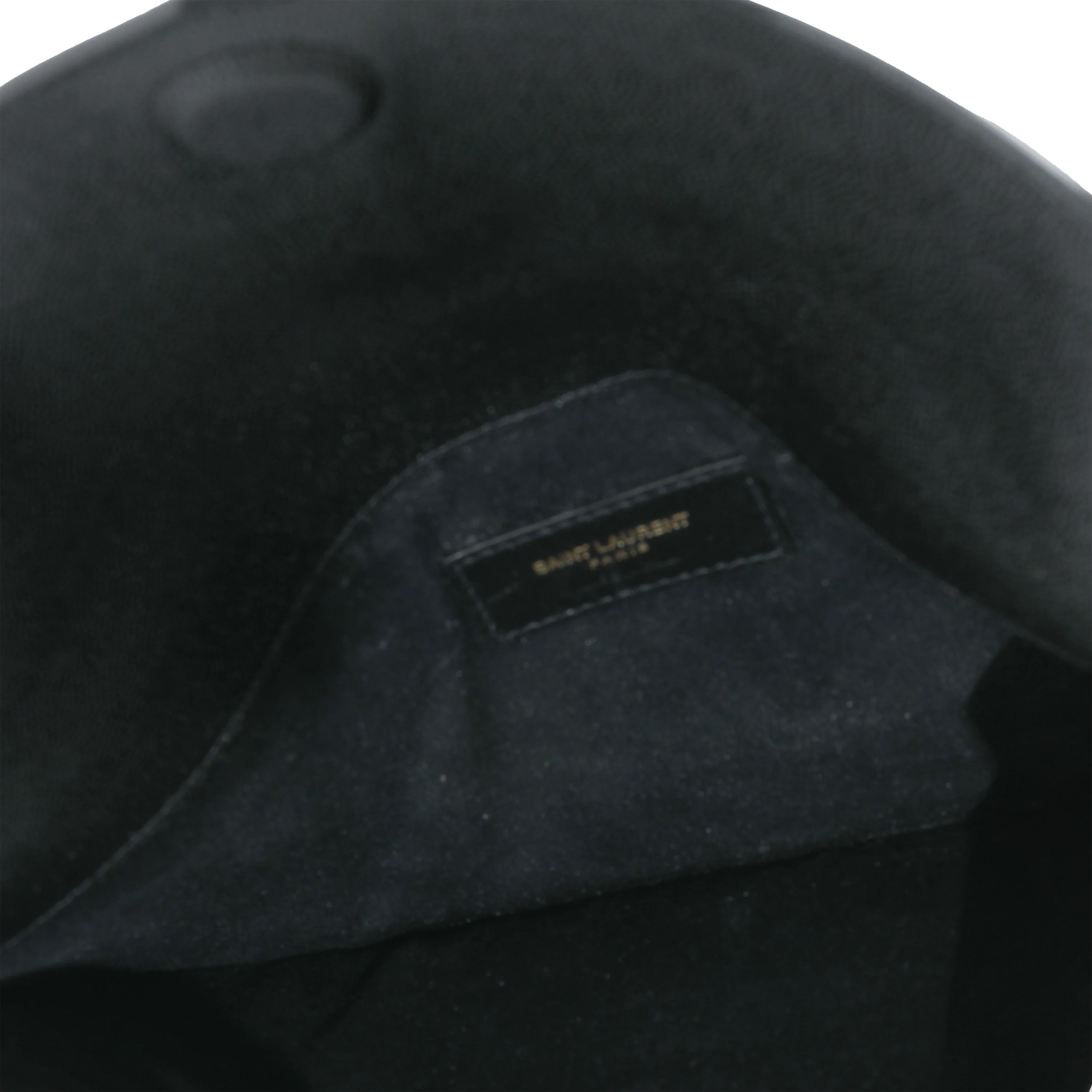 Saint Laurent Black Graine De Poudre Uptown Pouch - Image 4