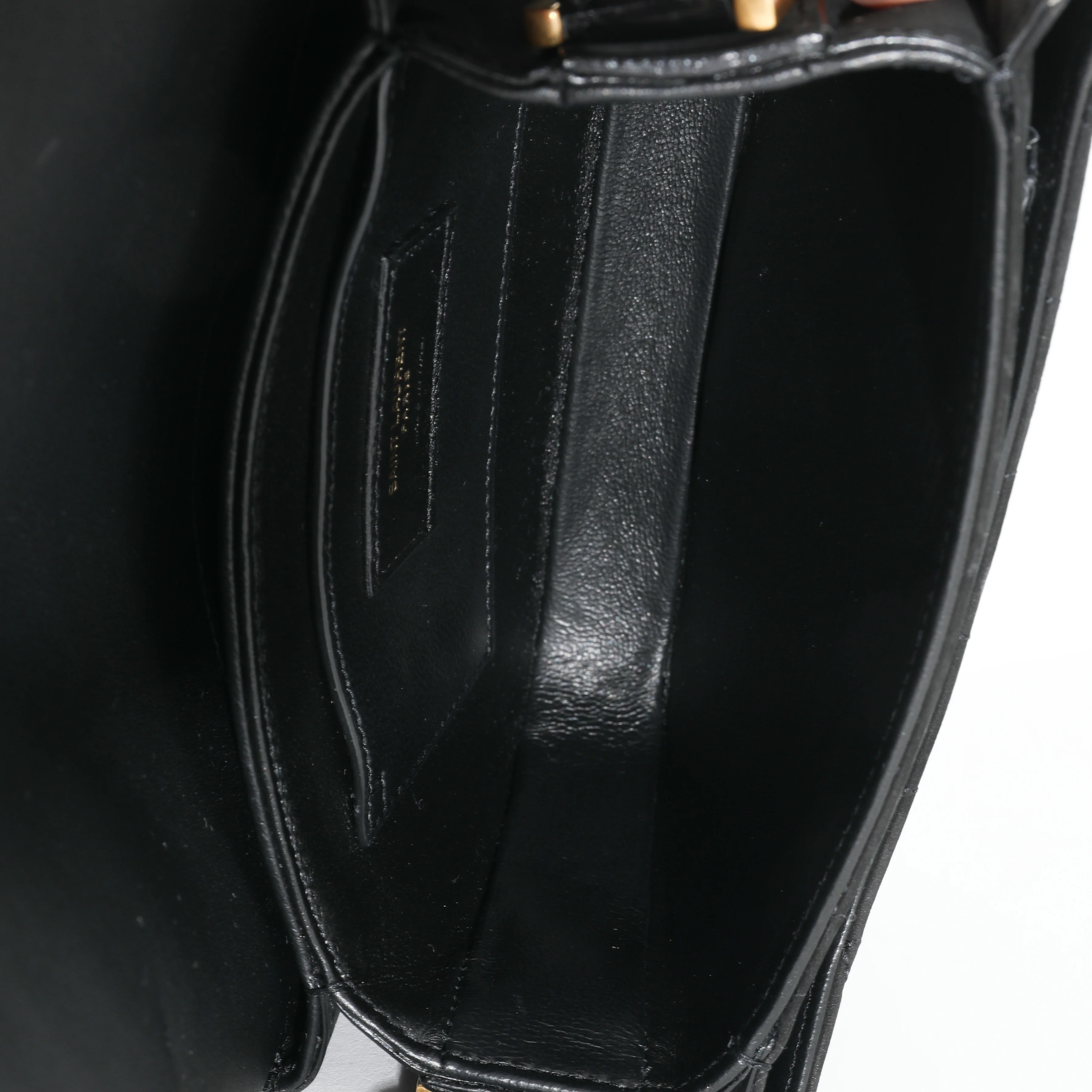 Saint Laurent Black Suede Small Solferino Quilted Bag - Image 4