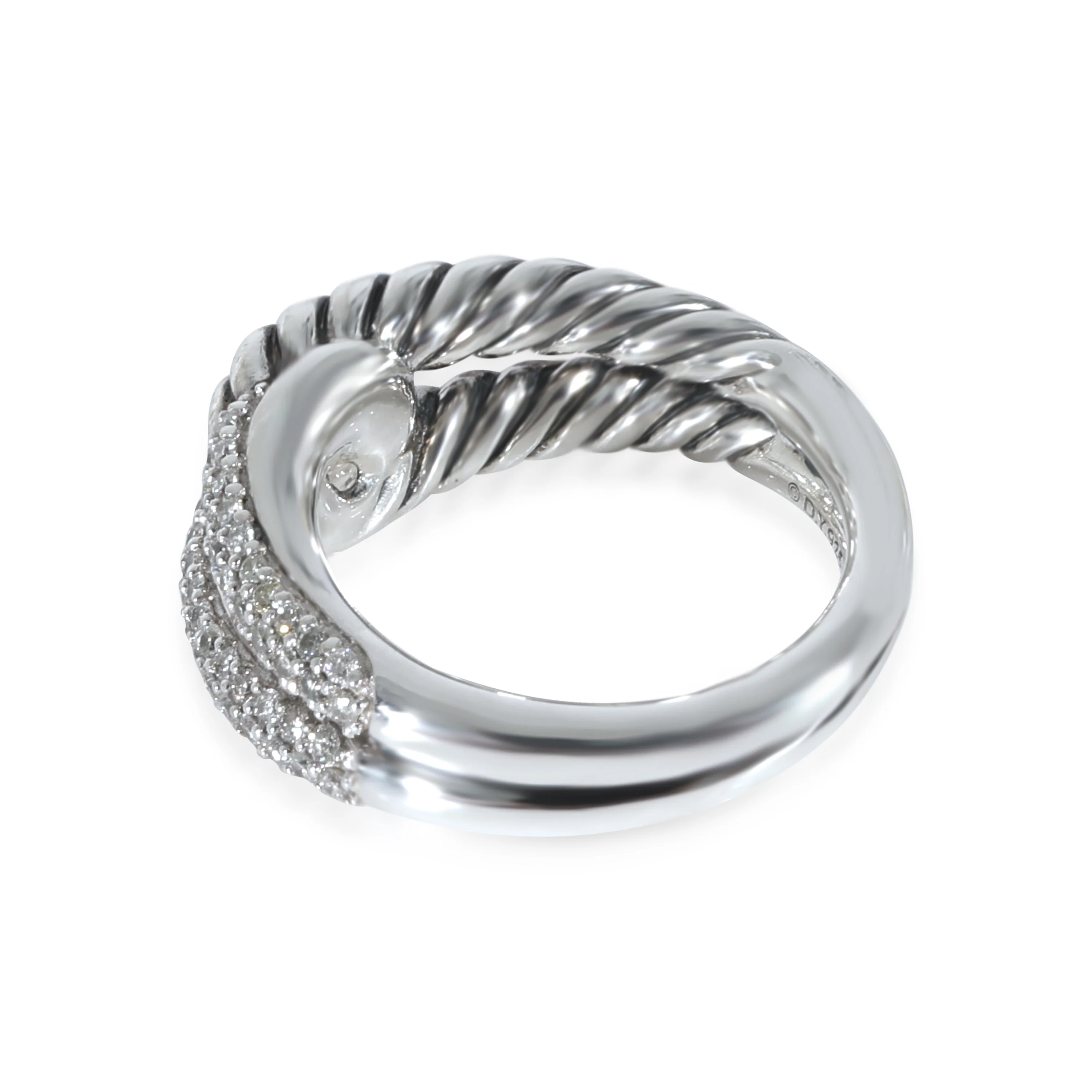 David Yurman Labyrinth Diamond Ring in Sterling Silver 0.44 CTW - Image 4