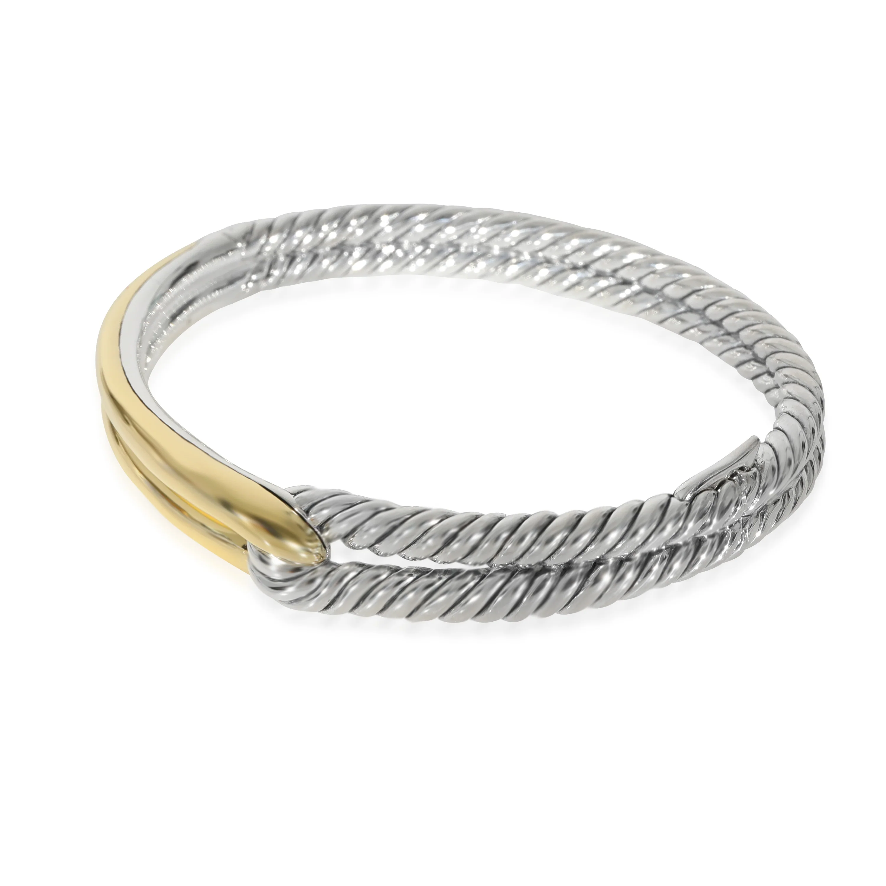 David Yurman Labyrinth Bracelet in 18k Yellow Gold/Sterling Silver - Image 2