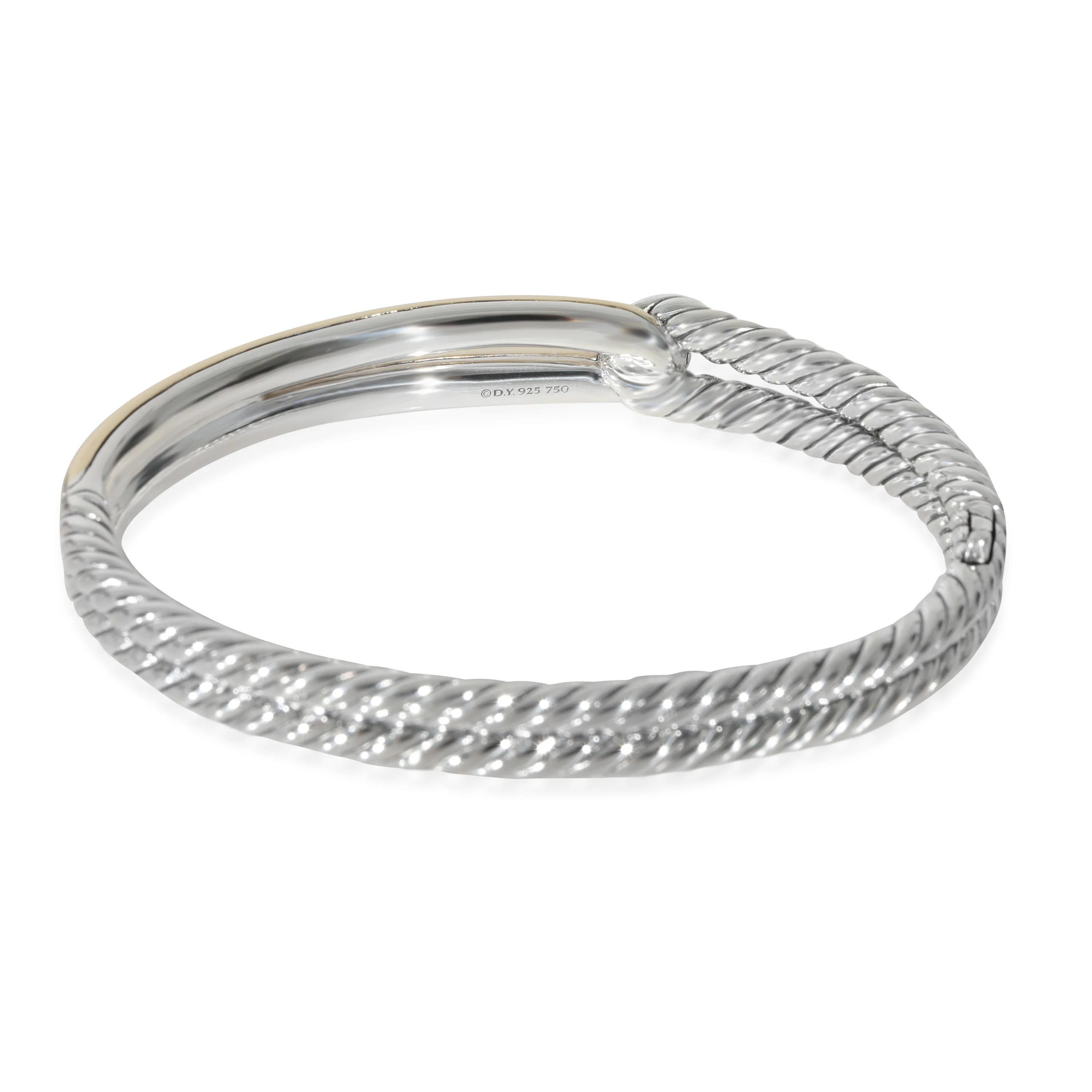 David Yurman Labyrinth Bracelet in 18k Yellow Gold/Sterling Silver - Image 4