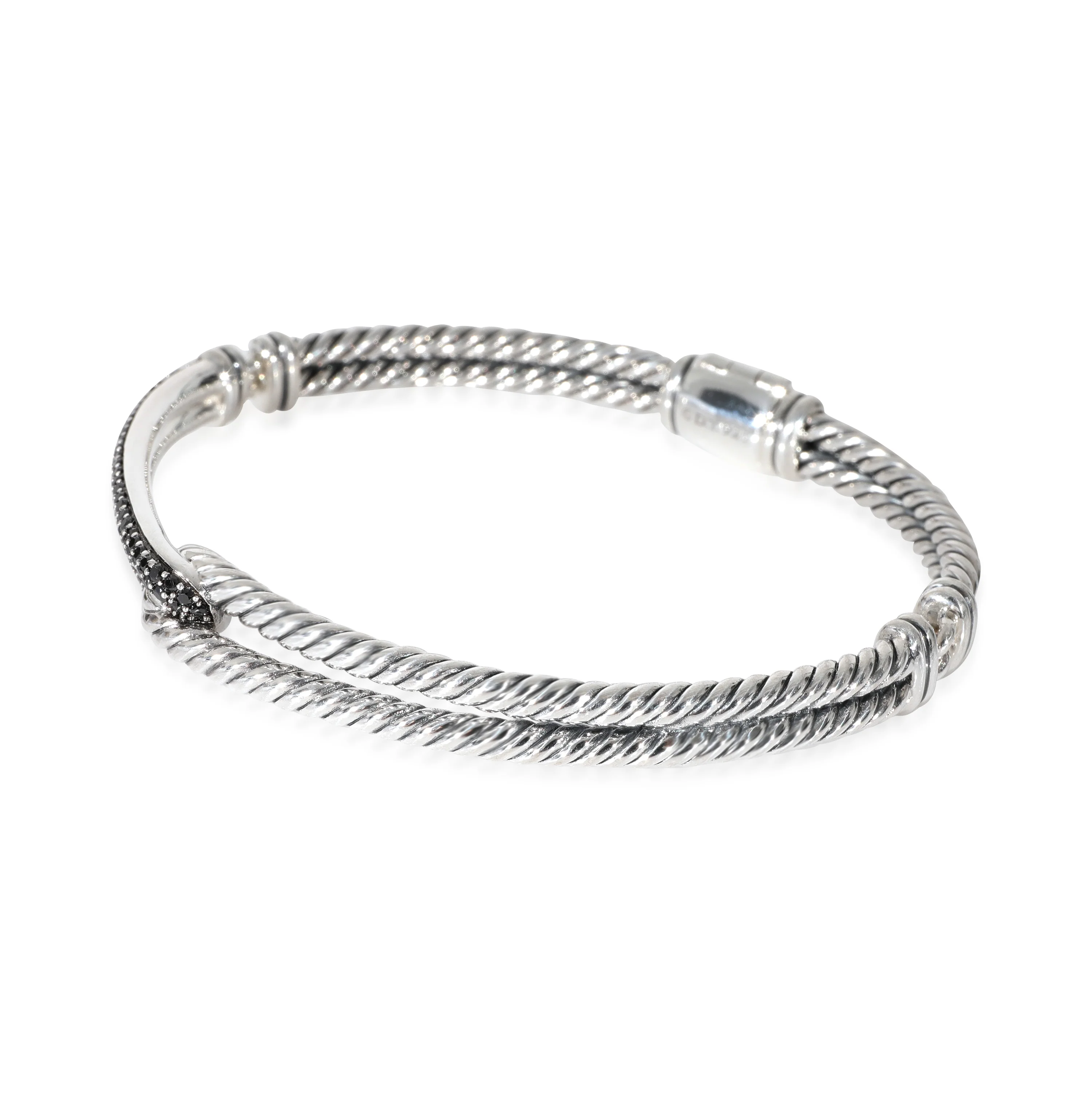Labyrinth Petite Pave Diamond Bracelet in Sterling Silver 0.5 CTW - Image 2