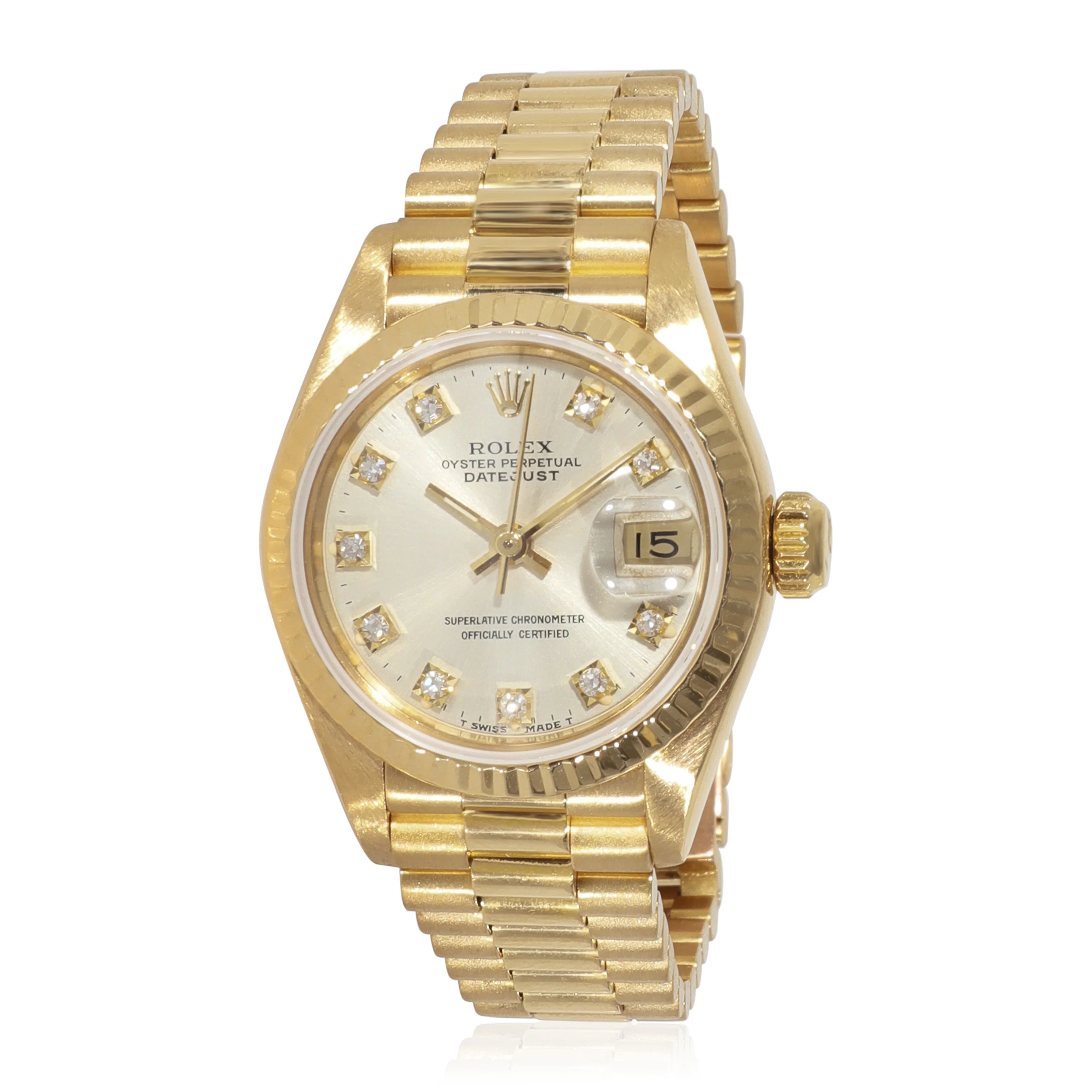 Rolex Datejust 69178 Womens Watch in 18kt Yellow Gold - Image 6