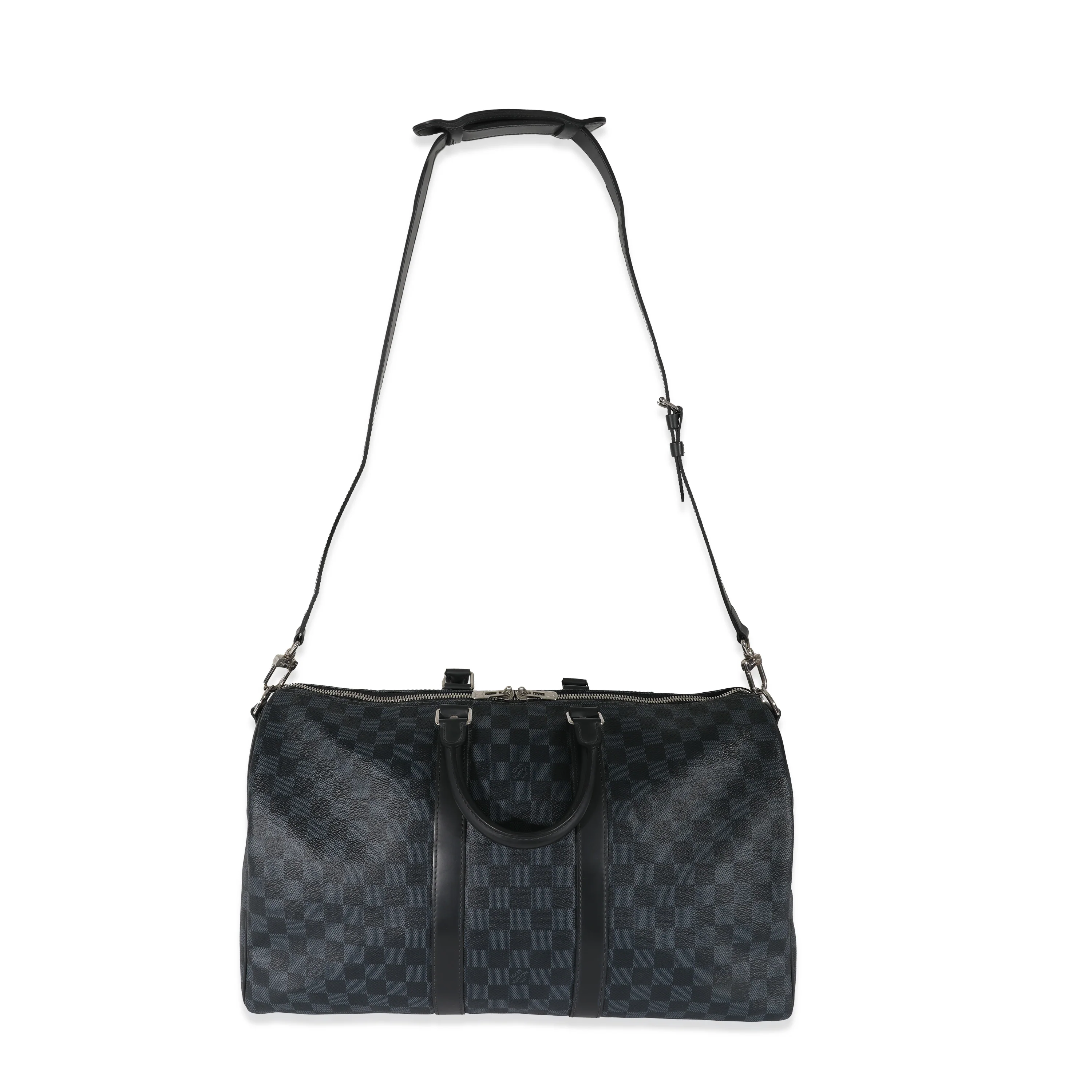 Louis Vuitton Damier Cobalt Canvas Keepall Bandouliere 45 - Image 4