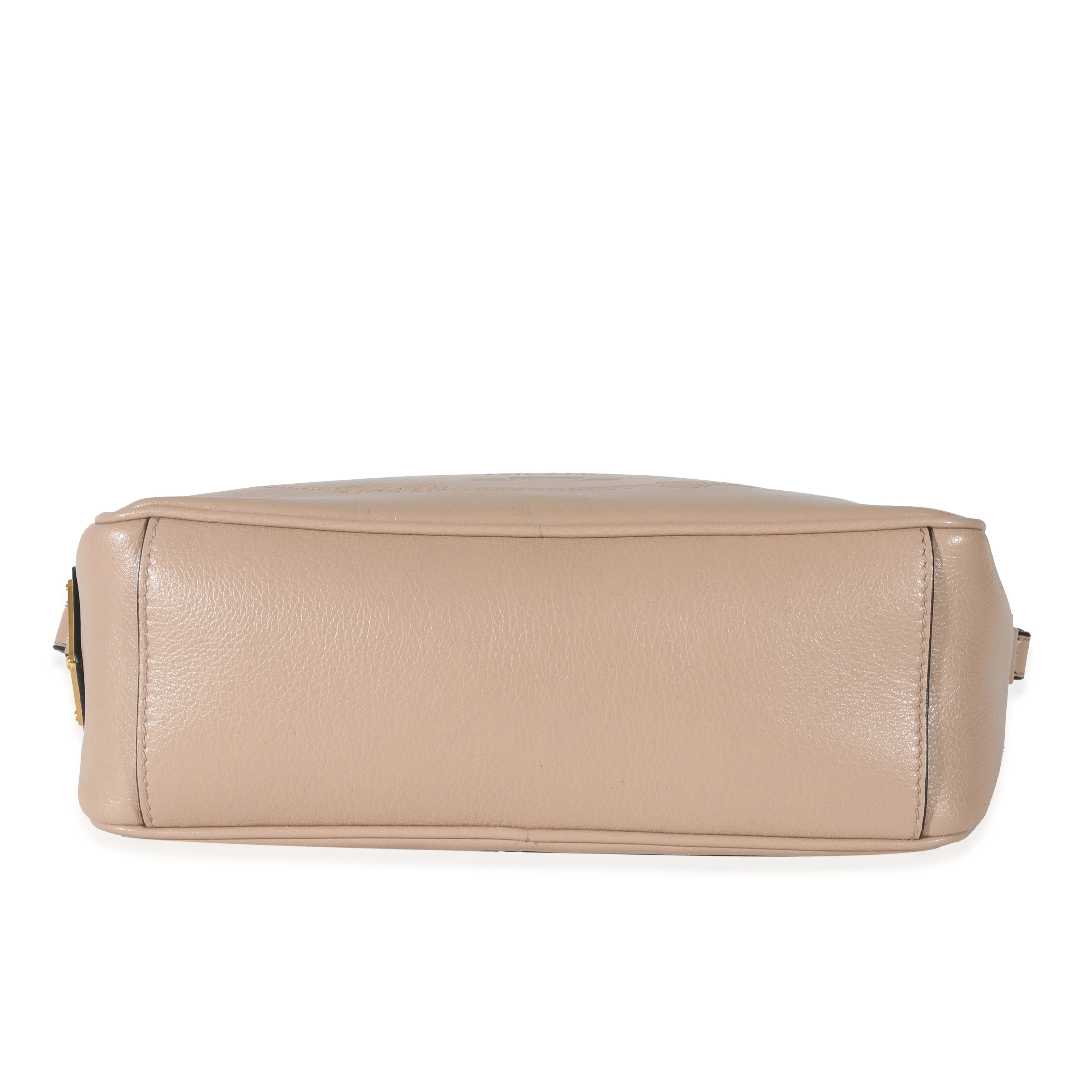 Prada Beige Smooth Leather Logo Embossed Crossbody - Image 5