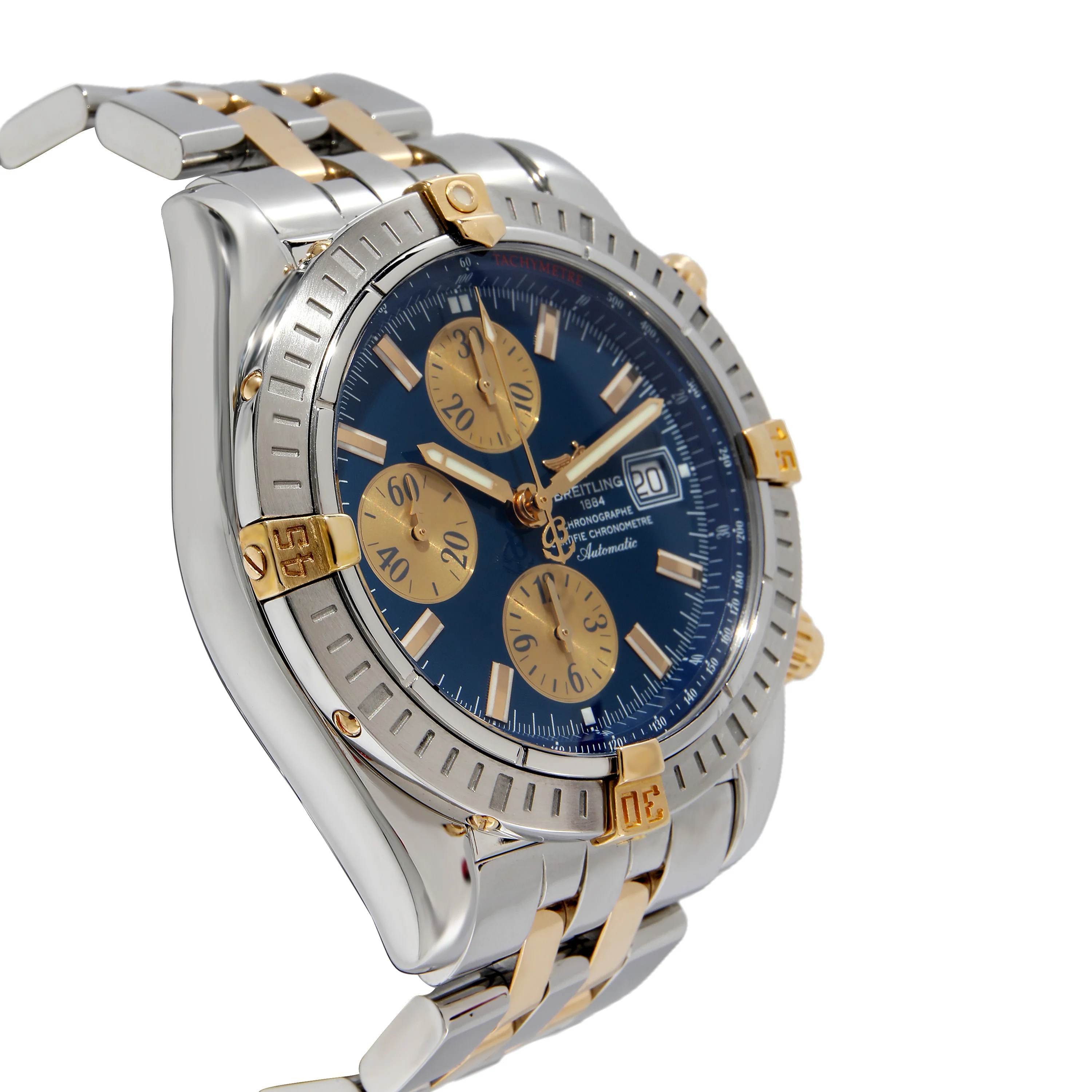 Breitling Chronomat Evolution B13356 Mens Watch in 18kt Stainless Steel/Yellow - Image 2