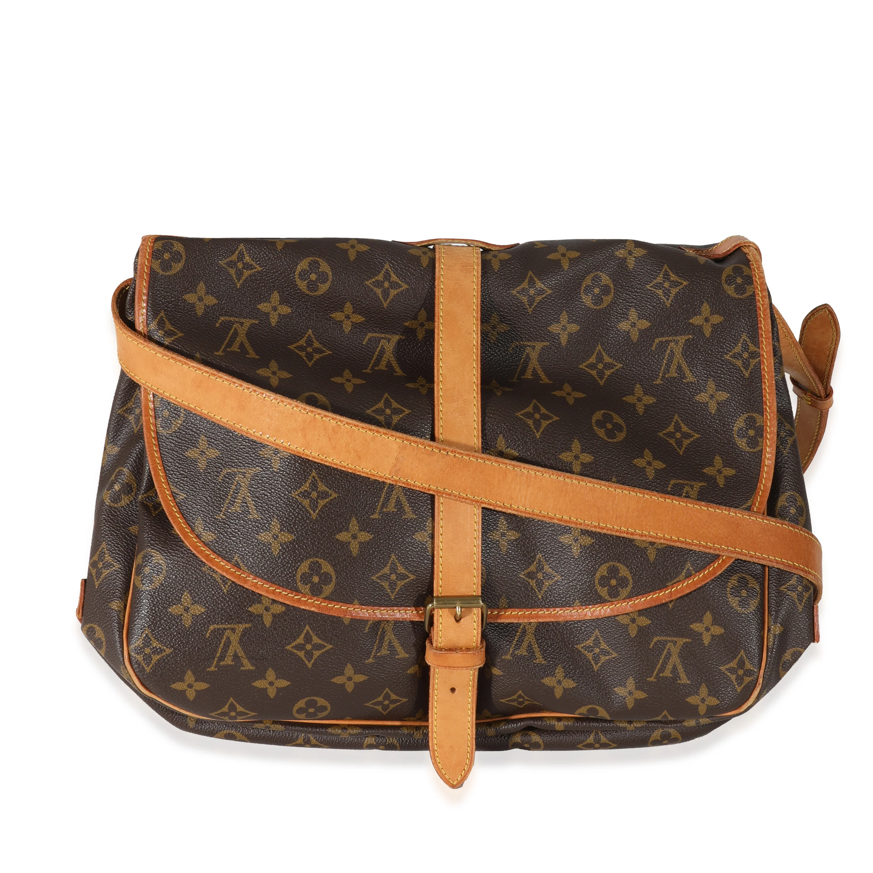 Louis Vuitton Vintage Monogram Canvas Saumur 35 - Image 3