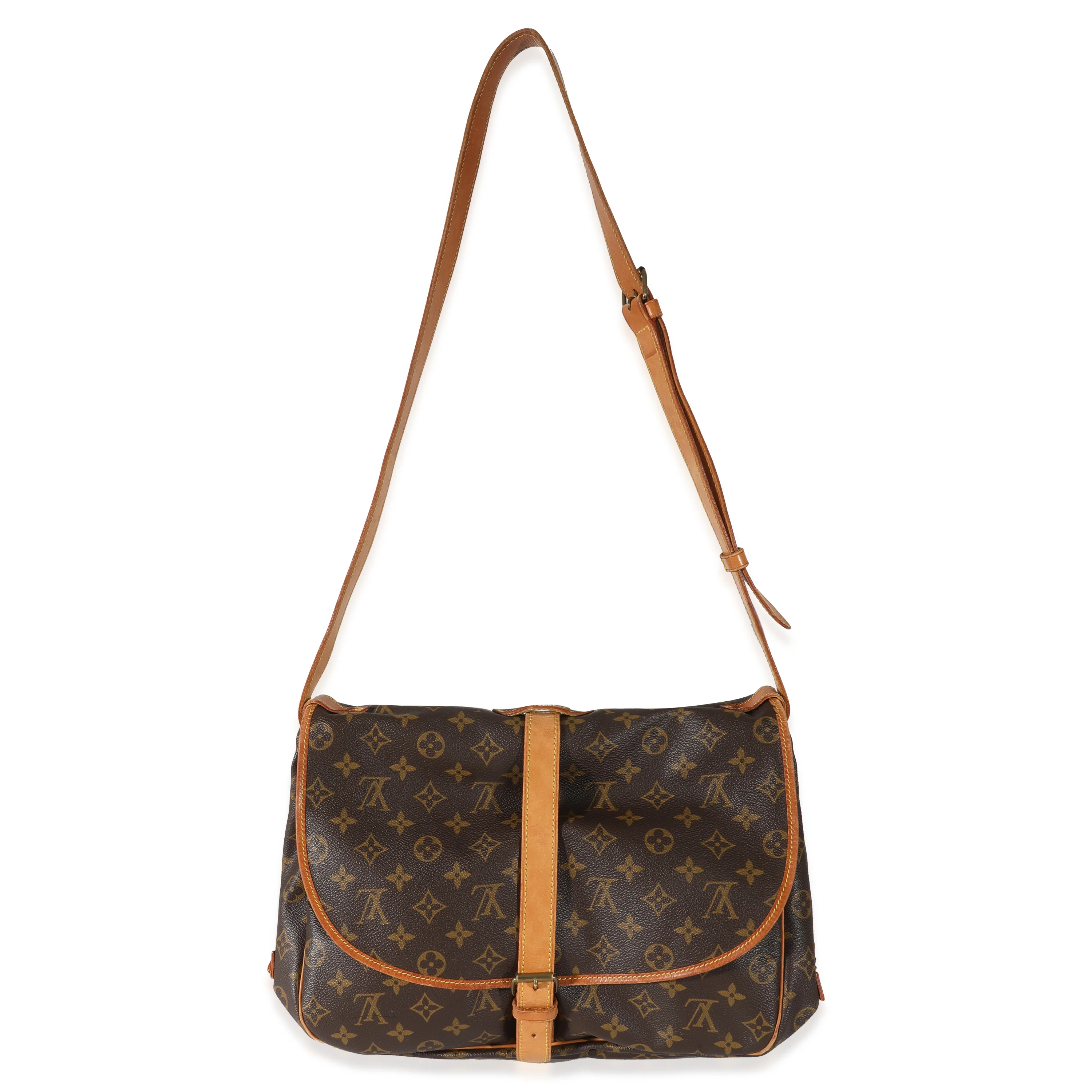 Louis Vuitton Vintage Monogram Canvas Saumur 35 - Image 4