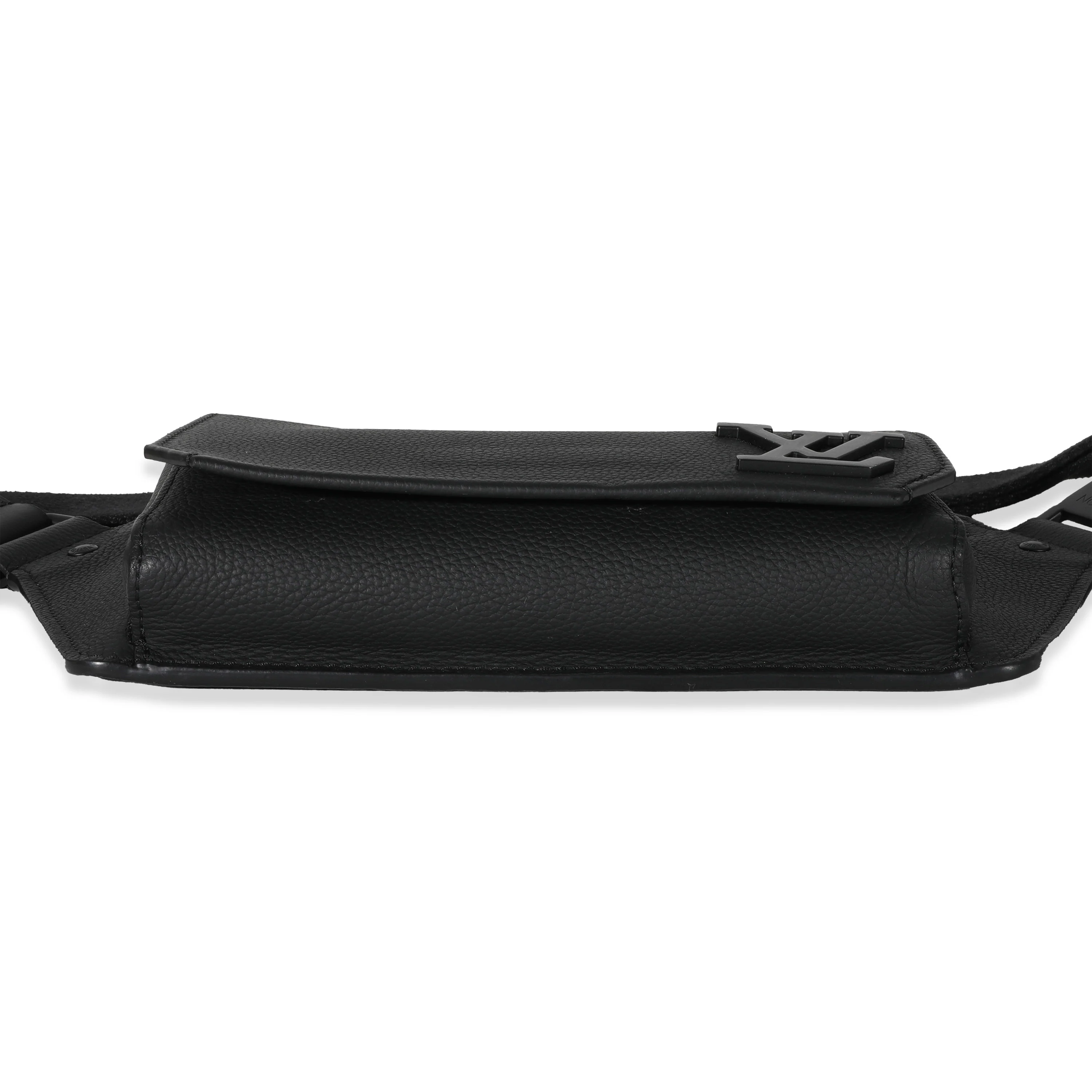 Louis Vuitton Black Leather Aerogram Sling Bag - Image 5