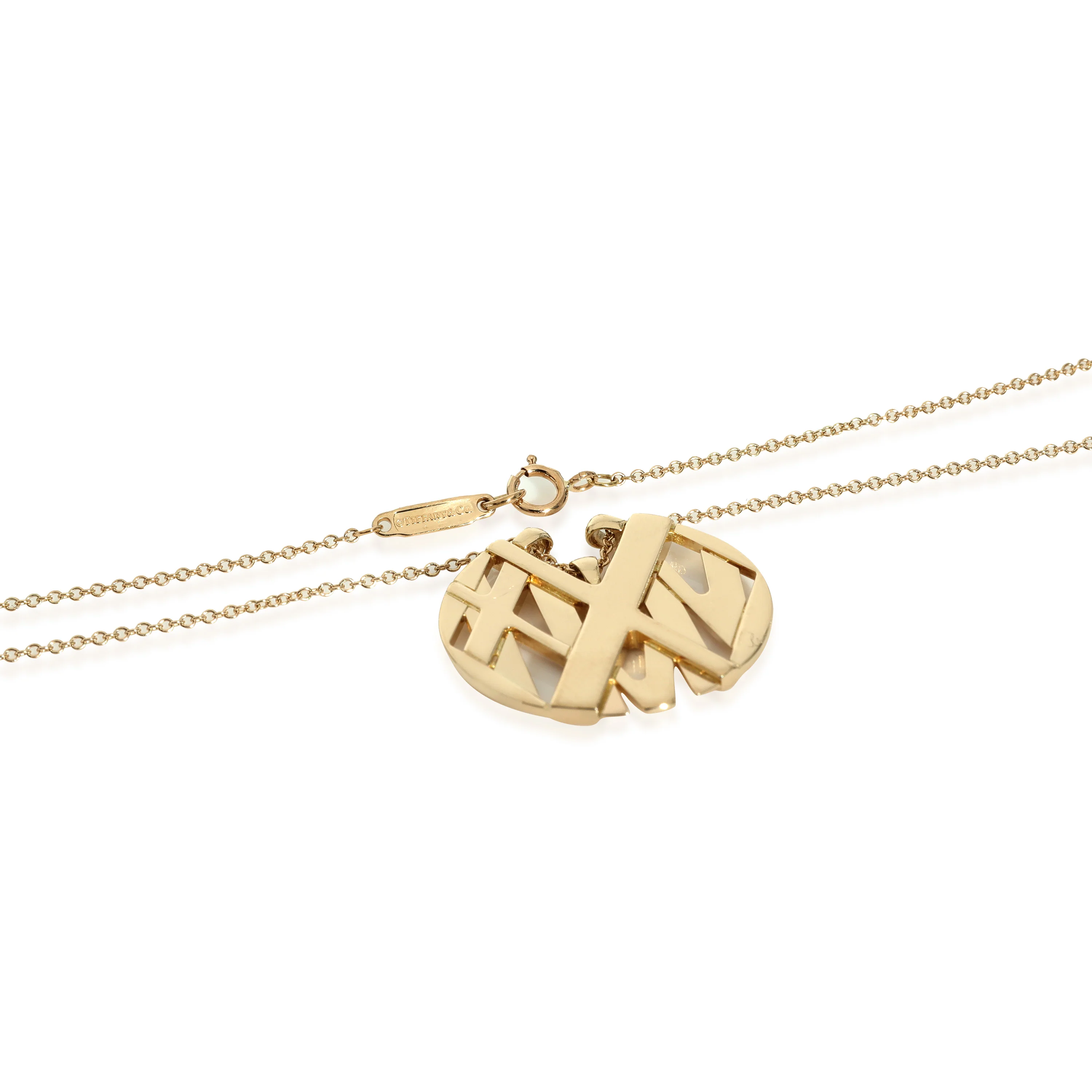 Atlas Circle Pendant in 18k Yellow Gold - Image 3