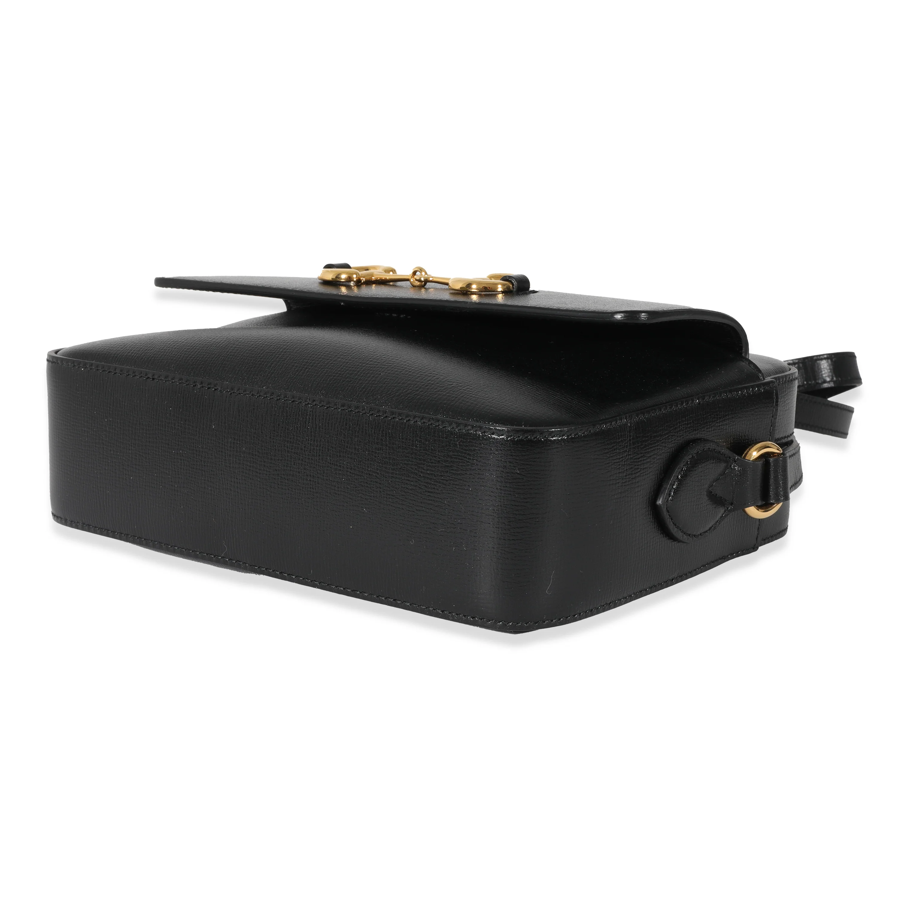 Gucci Black Leather Horsebit 1955 Small Shoulder Bag - Image 7