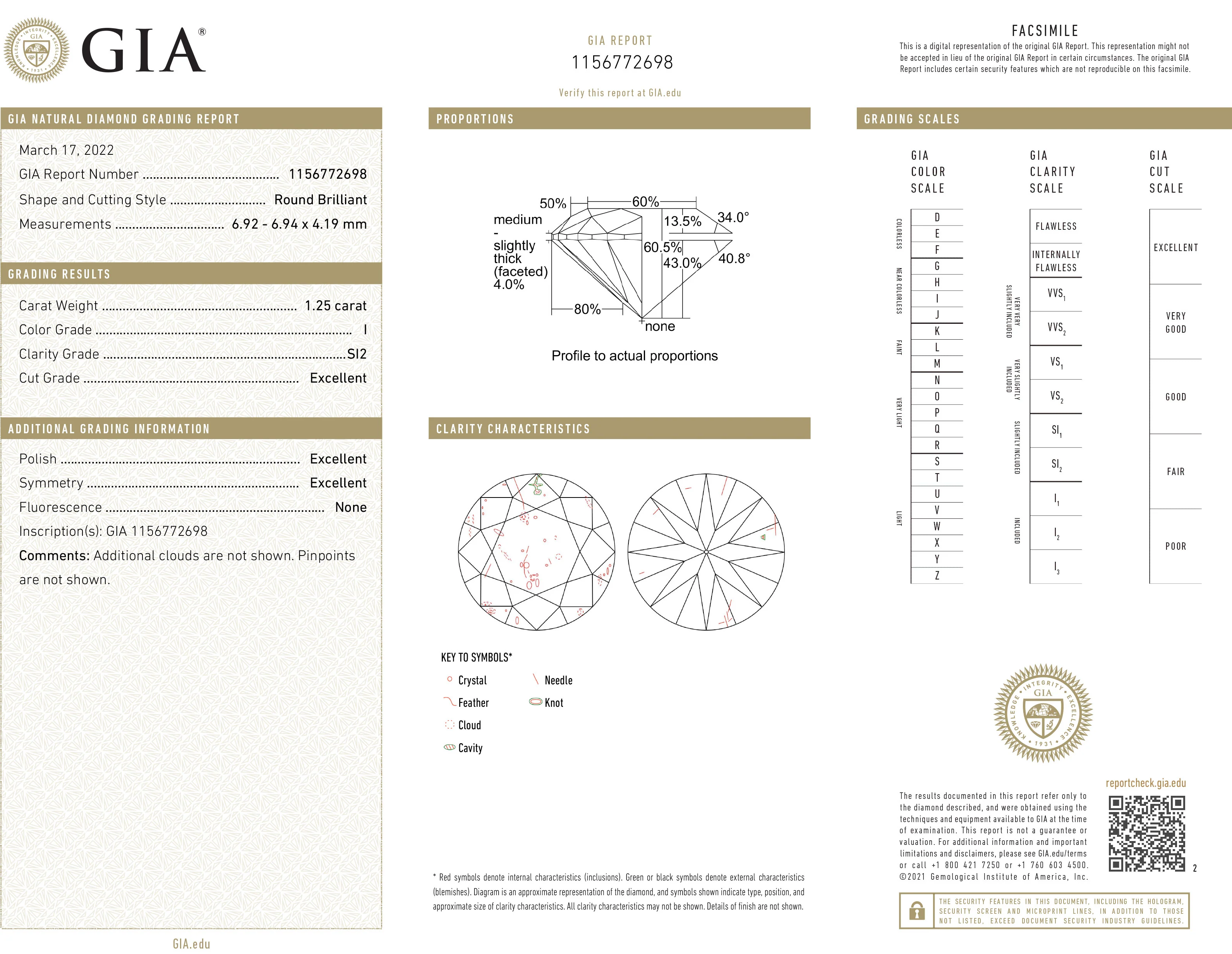 2.48 ctw GIA Diamond (I SI2) Stud Earrings in 14K White Gold - Image 3