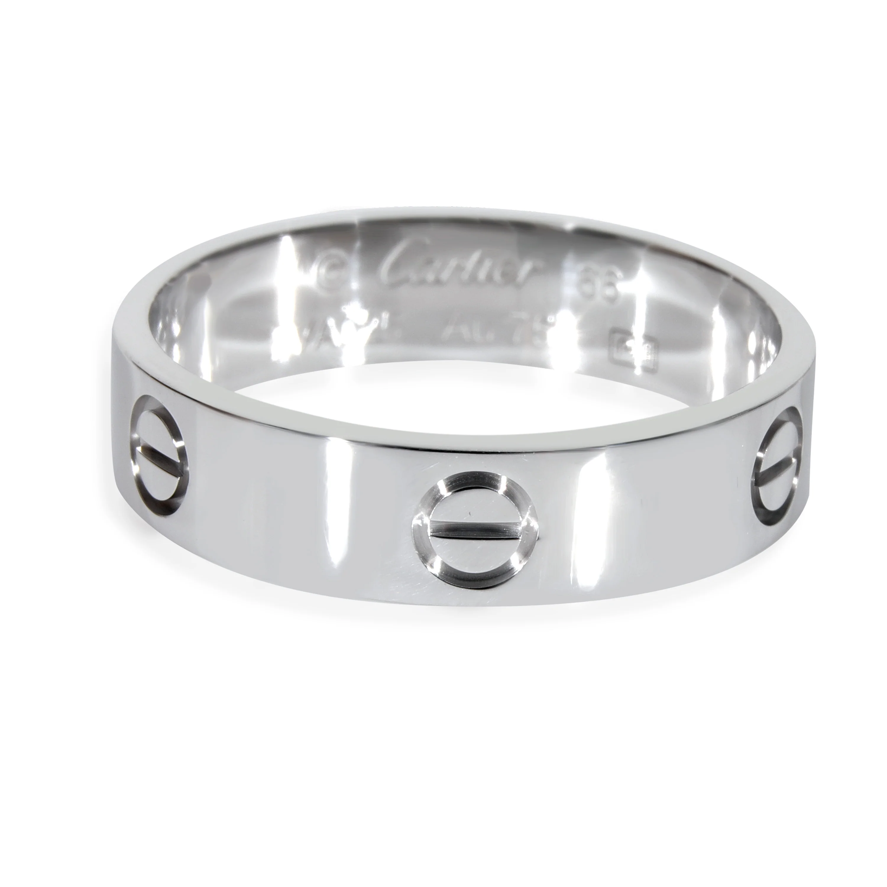 Cartier Love Ring in 18k White Gold, Size 66 - Image 2