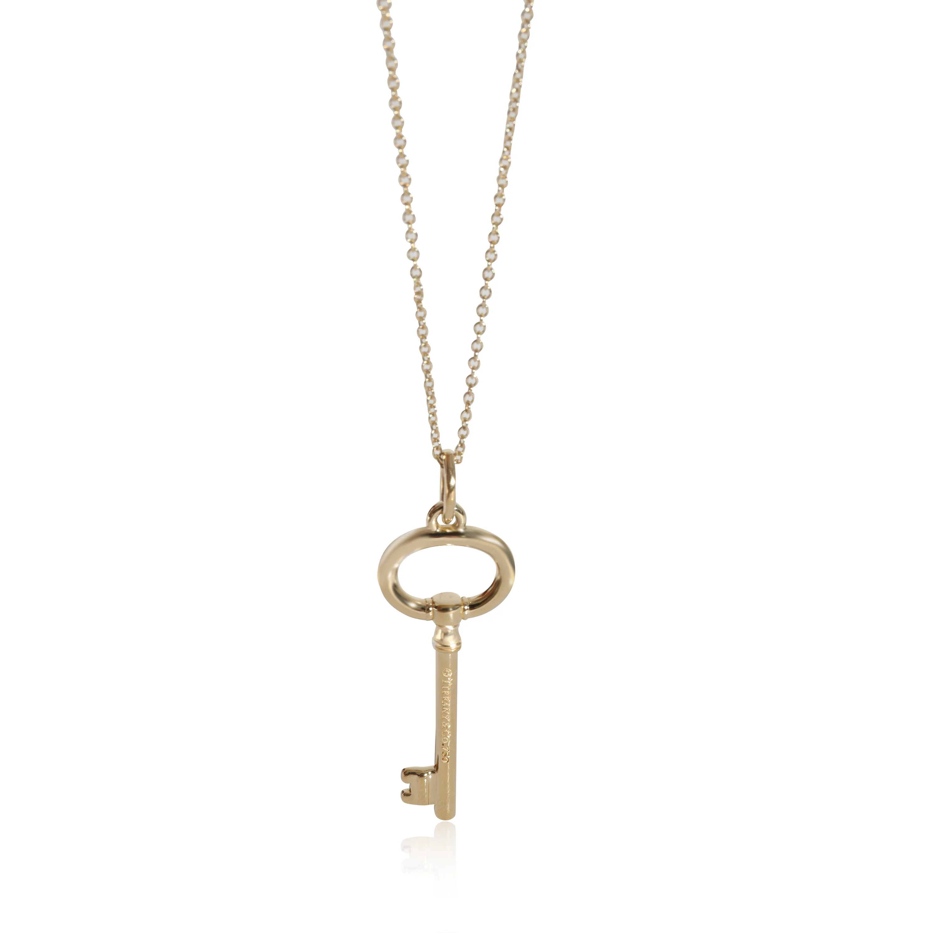 Tiffany & Co. Oval Key Pendant in 18k Yellow Gold - Image 3