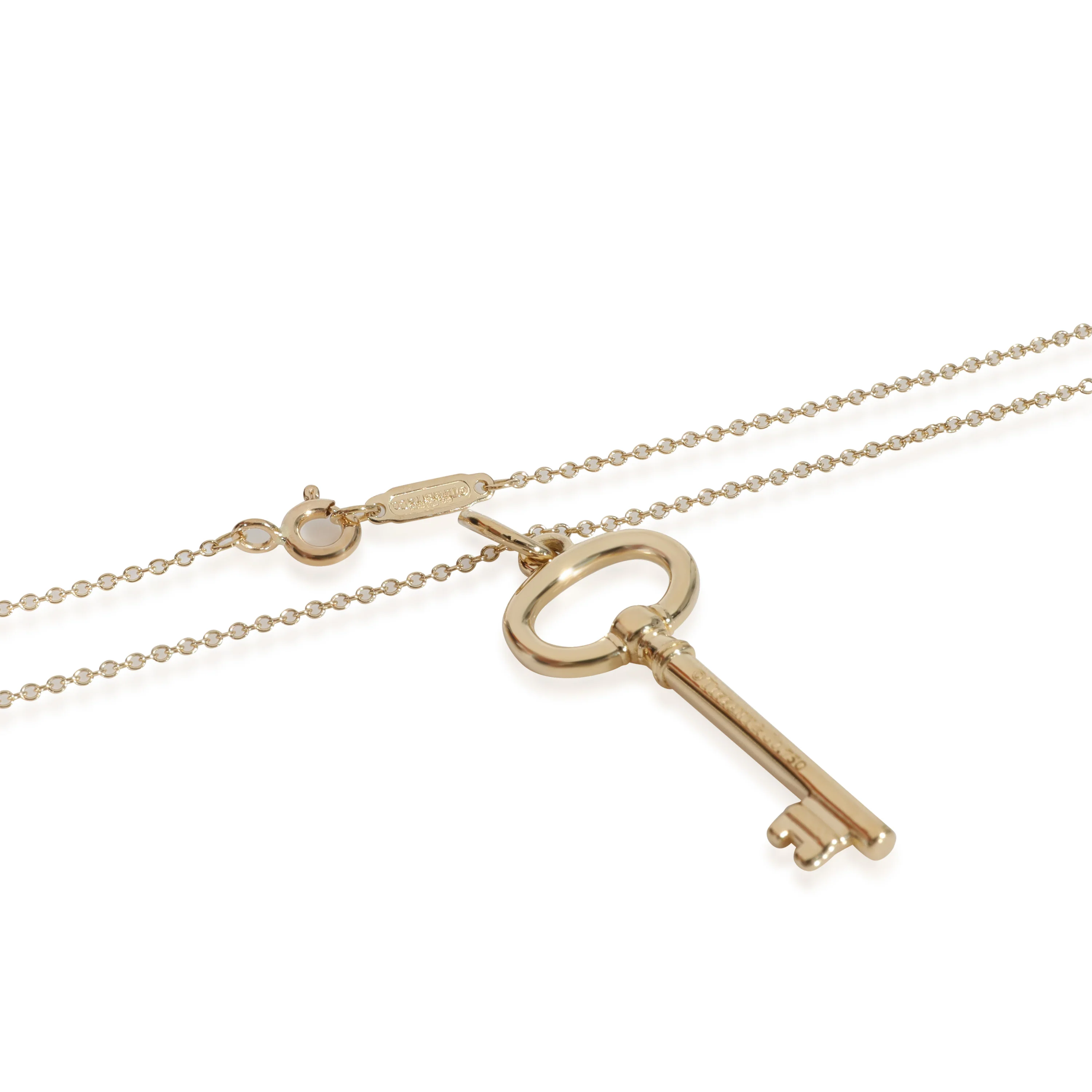 Tiffany & Co. Oval Key Pendant in 18k Yellow Gold - Image 4